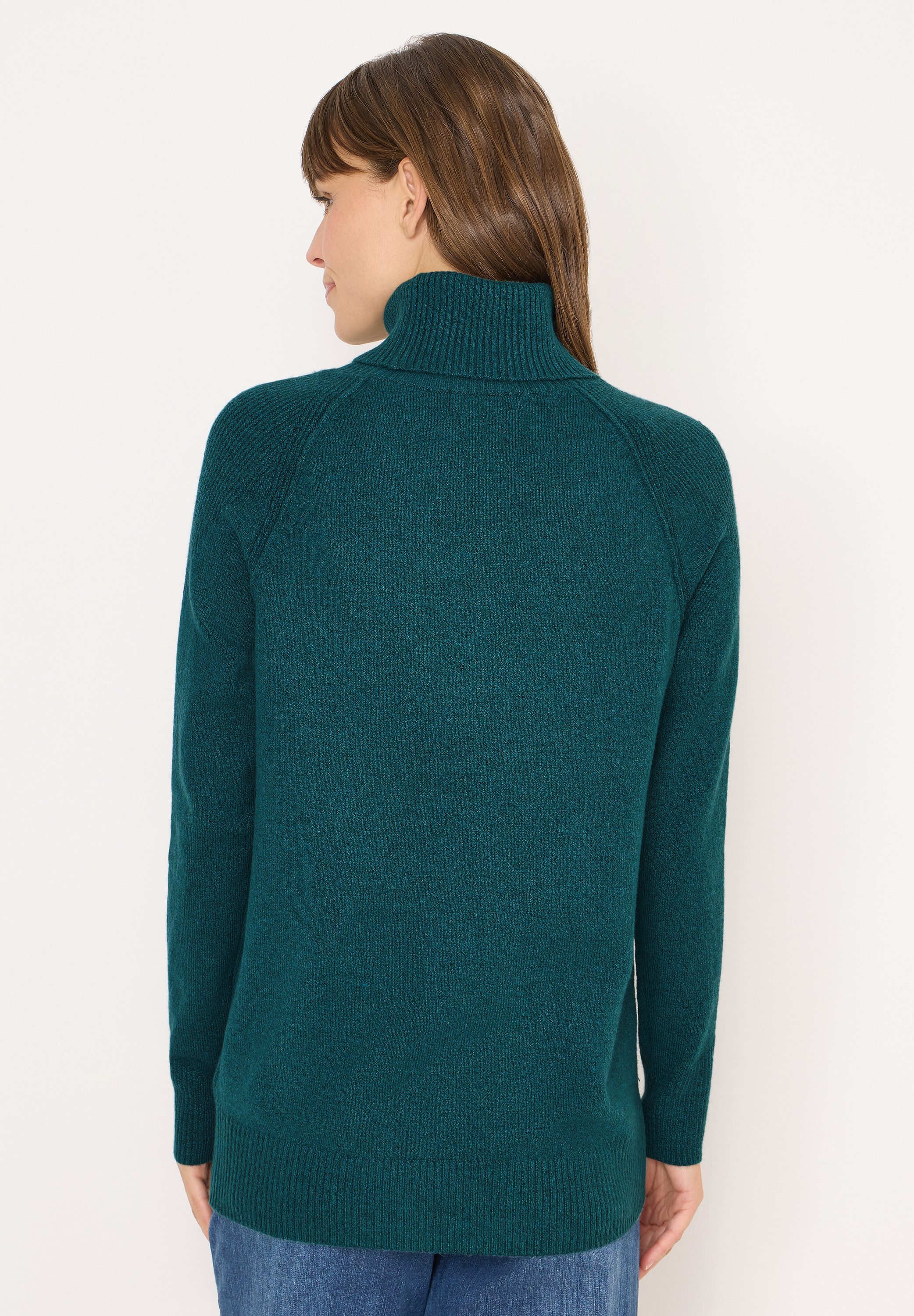 CECIL Rollkragenpullover im angenehmen Materialmix