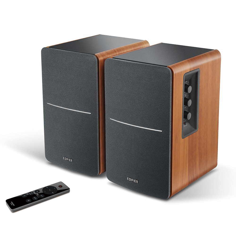 Edifier® R1280DBs mit Subwoofer Ausgang Bookshelf Hi-Fi Speakers Regal-Lautsprecher 2.0 (A2DP, AVRCP, aptX, 42 W, Bluetooth-Regallautsprecher mit optischem Eing – Bild 2 von 5