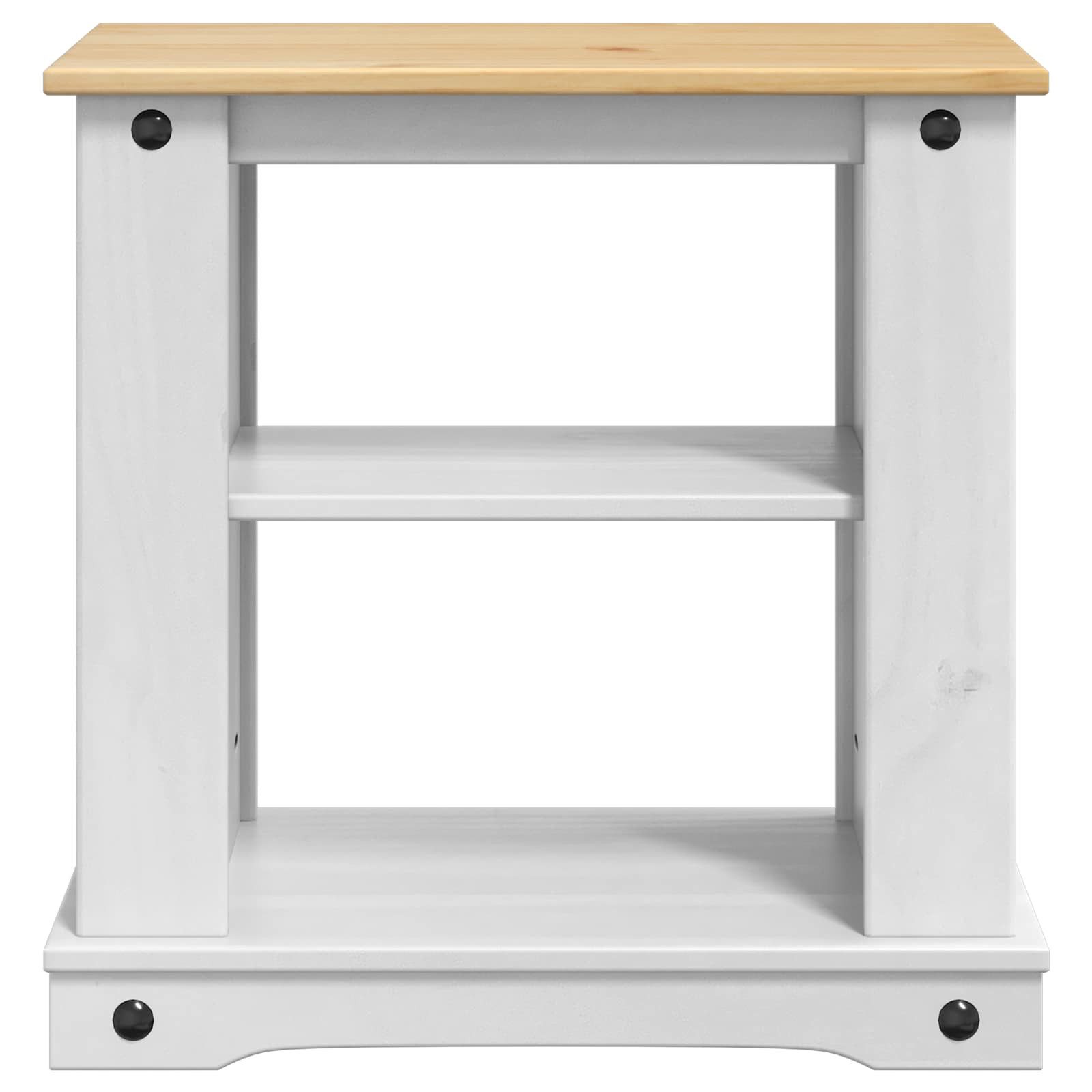 vidaXL Aquariumunterschrank Aquariumständer CORONA Weiß und Braun 60 x 30 x 60 cm 150 kg (1-St) – Bild 3 von 5