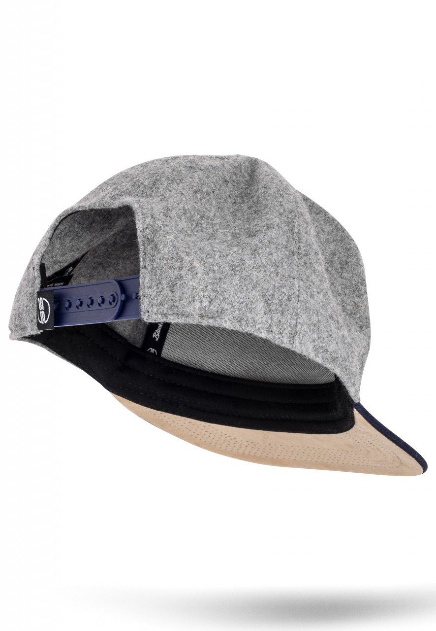 Blackskies Snapback Cap Ancient Gods Snapback Cap Horus - Grau-Blau-Flannel