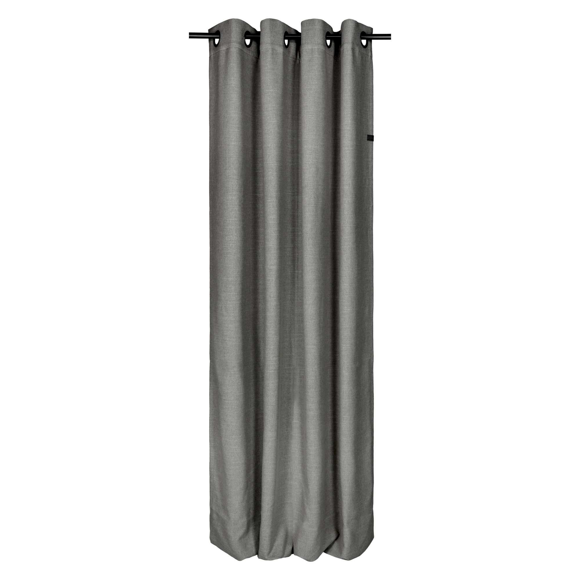 SCHÖNER WOHNEN-Kollektion Vorhang COAST Ösenvorhang (1 St), Öse, Polyester, 140 x 250 cm in Anthrazit