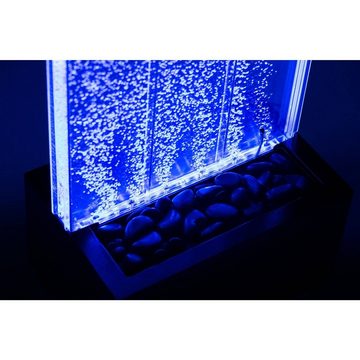 Uniprodo Wandpaneel LED Wasserwand LED Wassersäule Sprudelsäule LED Wasserfall RGB
