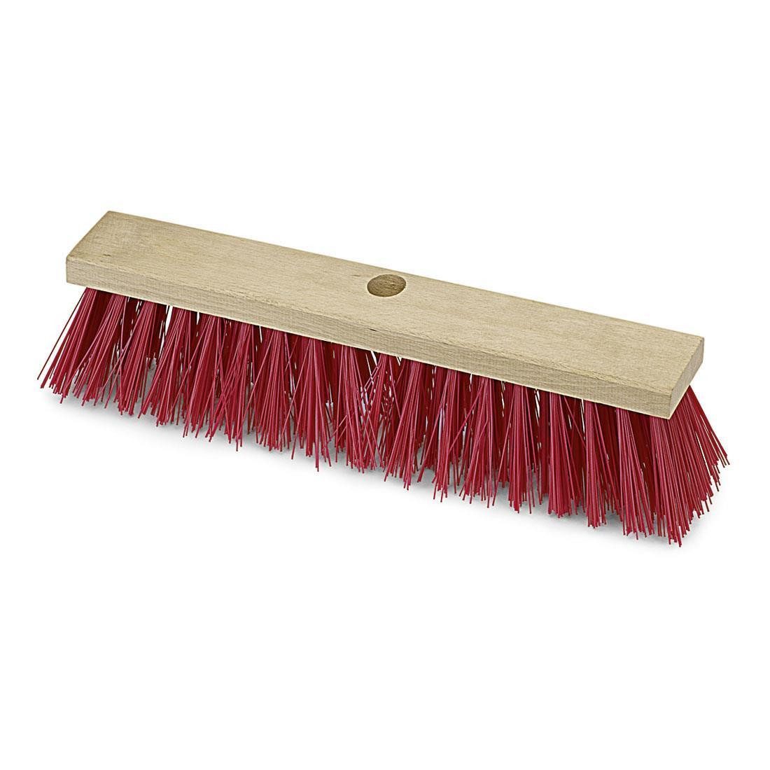 Nölle Staubbesen Straßenbesen Elaston 40cm Flachholz, Kehrbesen robust Schwarz 1 Stück (Reinigungsset, Besenstiel, Besenkopf, Elastonborsten), Besen Kehrbesen Reinigungsbesen Saubermacher Kehrgerät Straßenkehrer
