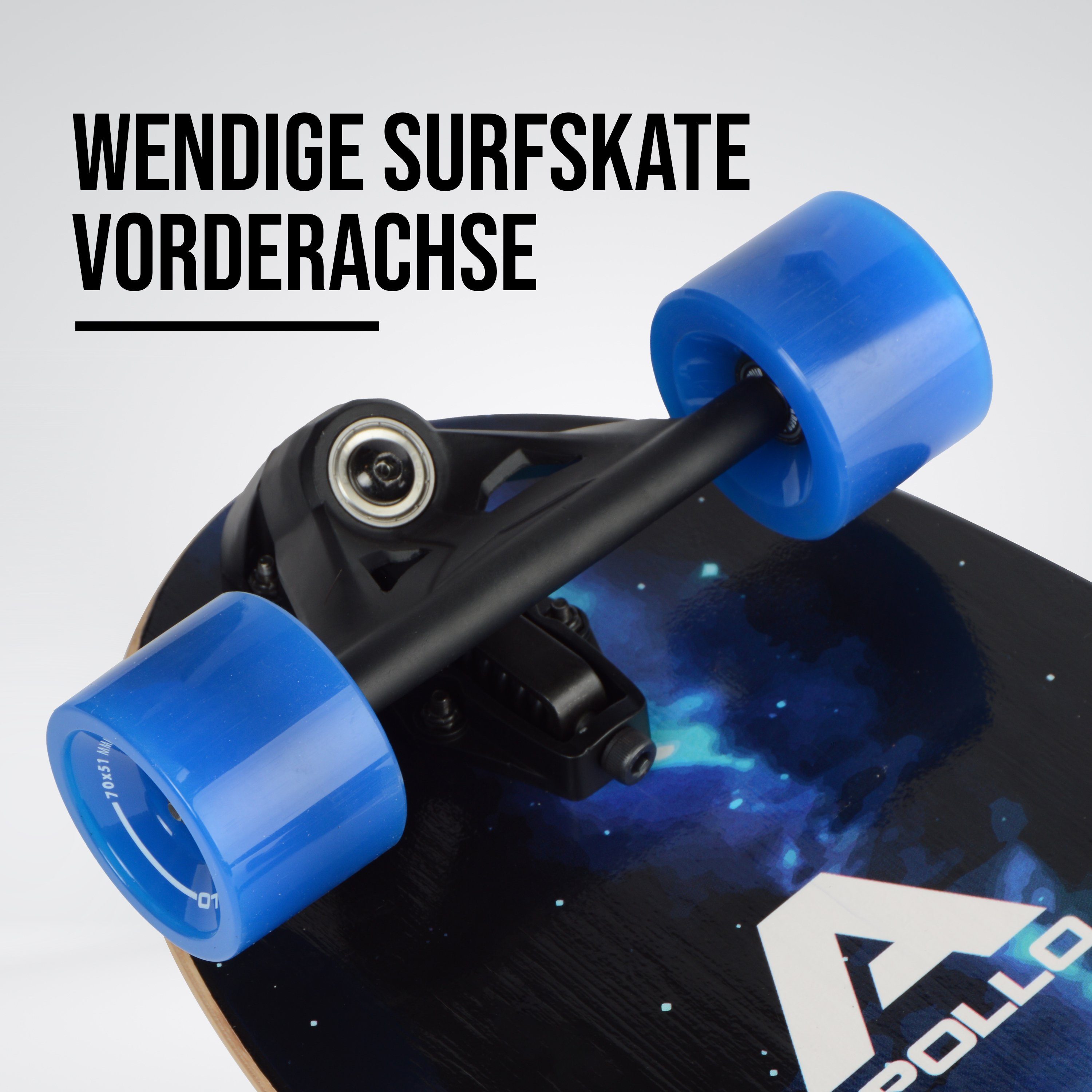 Apollo Miniskateboard Mini-Longboard Barrel Board, hochwertig und platzsparend