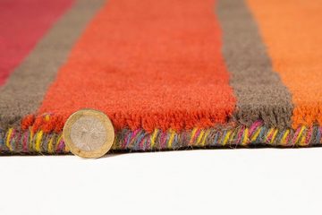 Läufer Candy, FLAIR RUGS, rechteckig, Höhe: 10 mm, aus 100% Wolle, Design mit Streifen, mehrfarbig gemustert,Läufer
