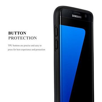 Cadorabo Handyhülle Samsung Galaxy S7 EDGE Samsung Galaxy S7 EDGE, Hard Cover - Hybrid TPU Silikon Handy Schutzhülle Back Cover Bumper