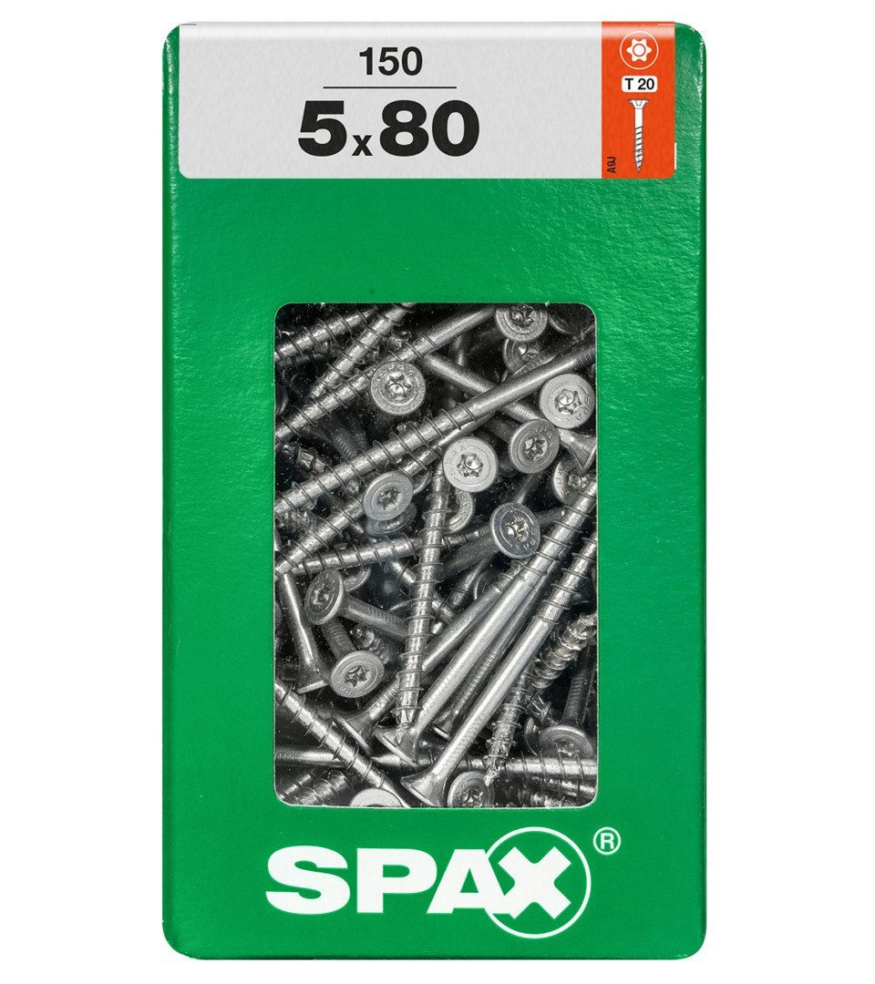 SPAX Holzbauschraube Spax Universalschrauben 5.0 x 80 mm TX 20 - 150