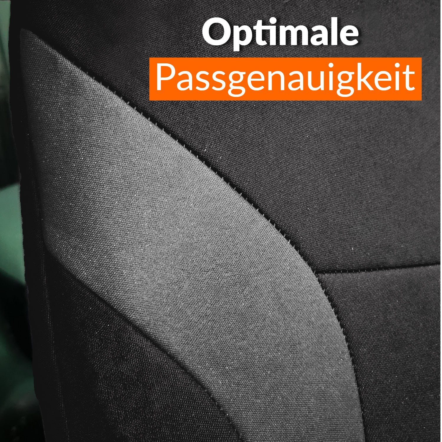 4-teilig, Autositzbezug Set Auto-Schonbezüge für Grau Vordersitze, Beifahrer Auto-Sitzbezüge & Fahrersitz Upgrade4cars