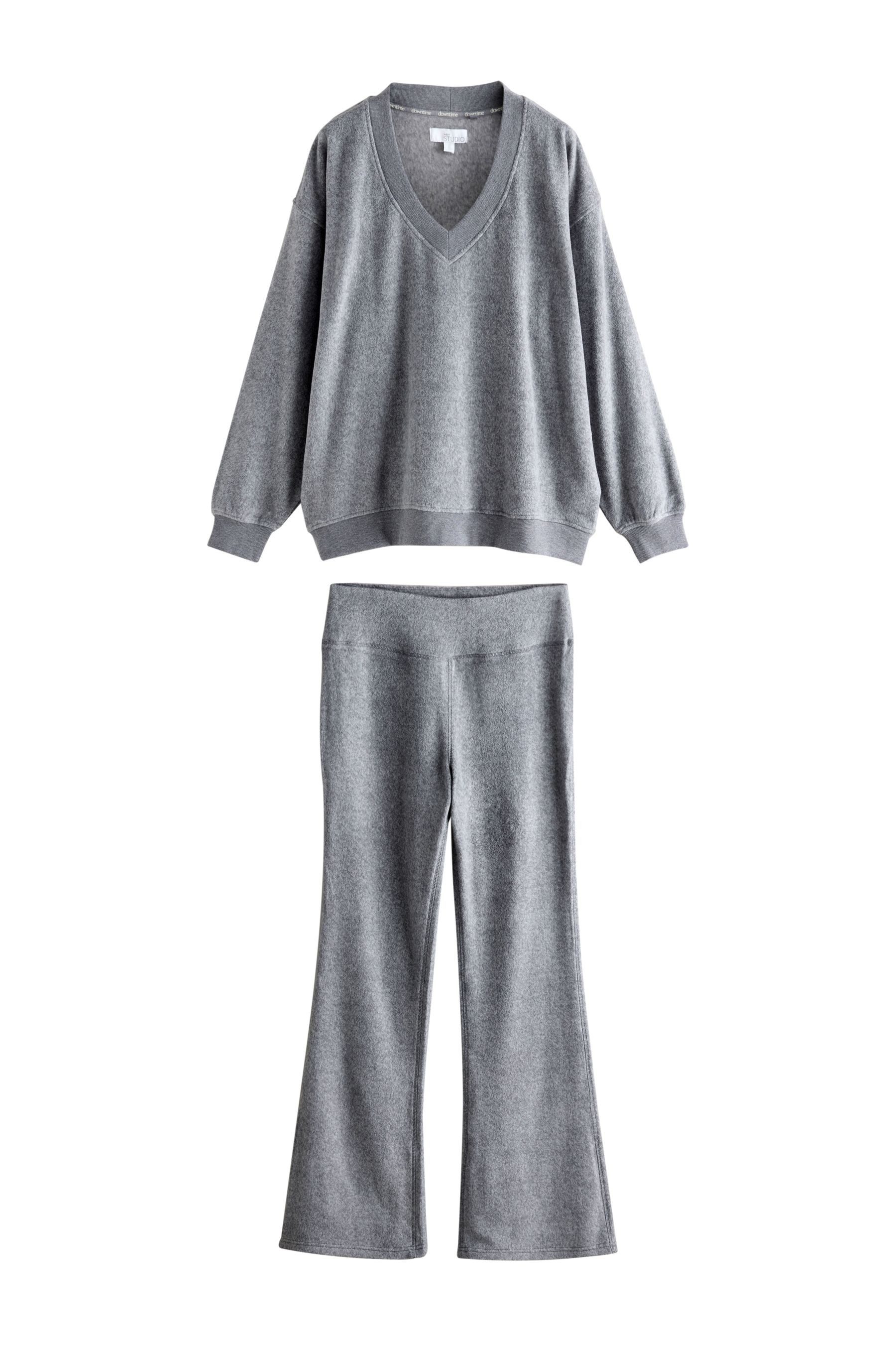 Next Langarmshirt & Hose Fleece-Tunika und Jogginghose, Set (2-tlg) günstig online kaufen