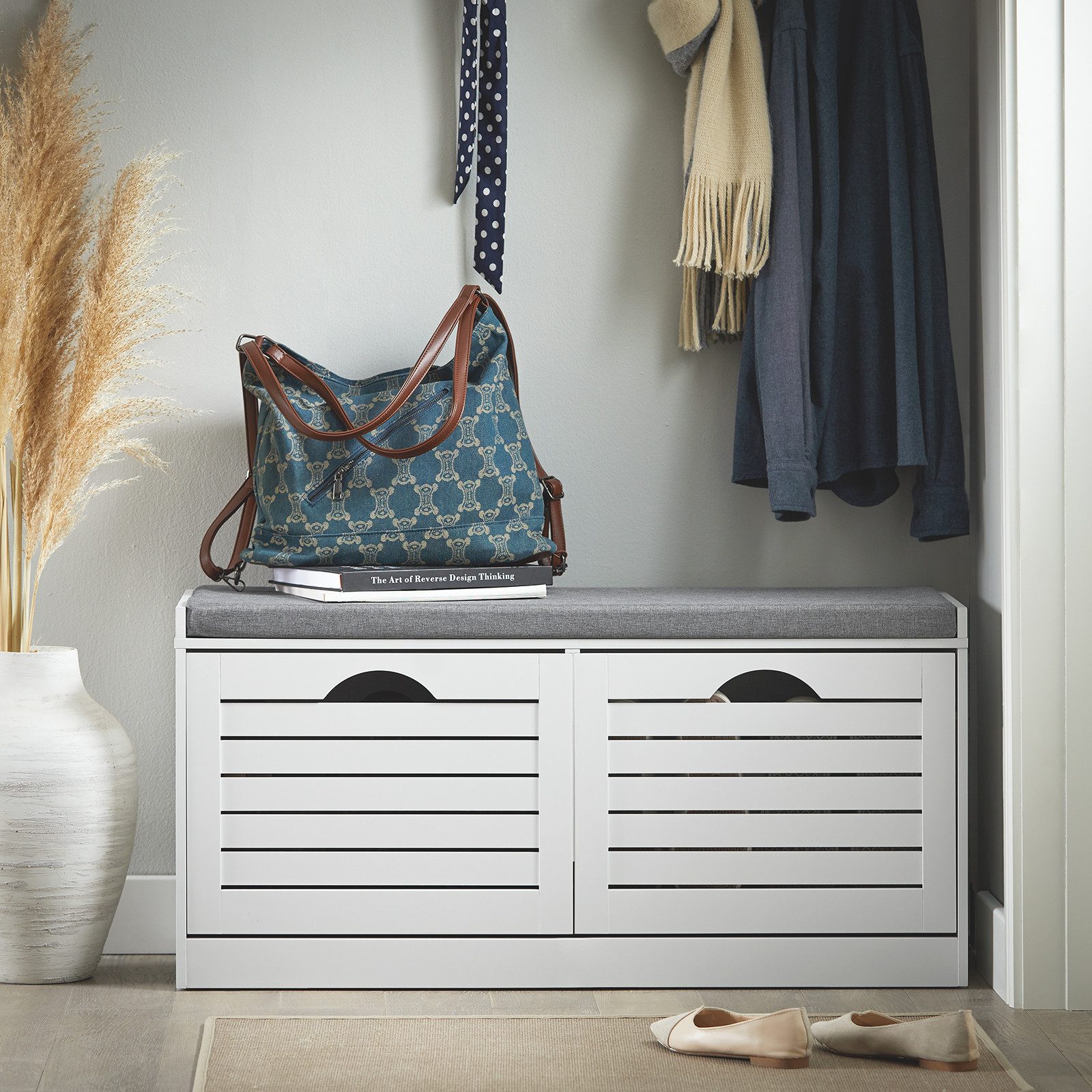 SoBuy Schuhkipper FSR62, Schuhbank mit Sitzfläche, Sitzbank, Sitzkommode, S günstig online kaufen