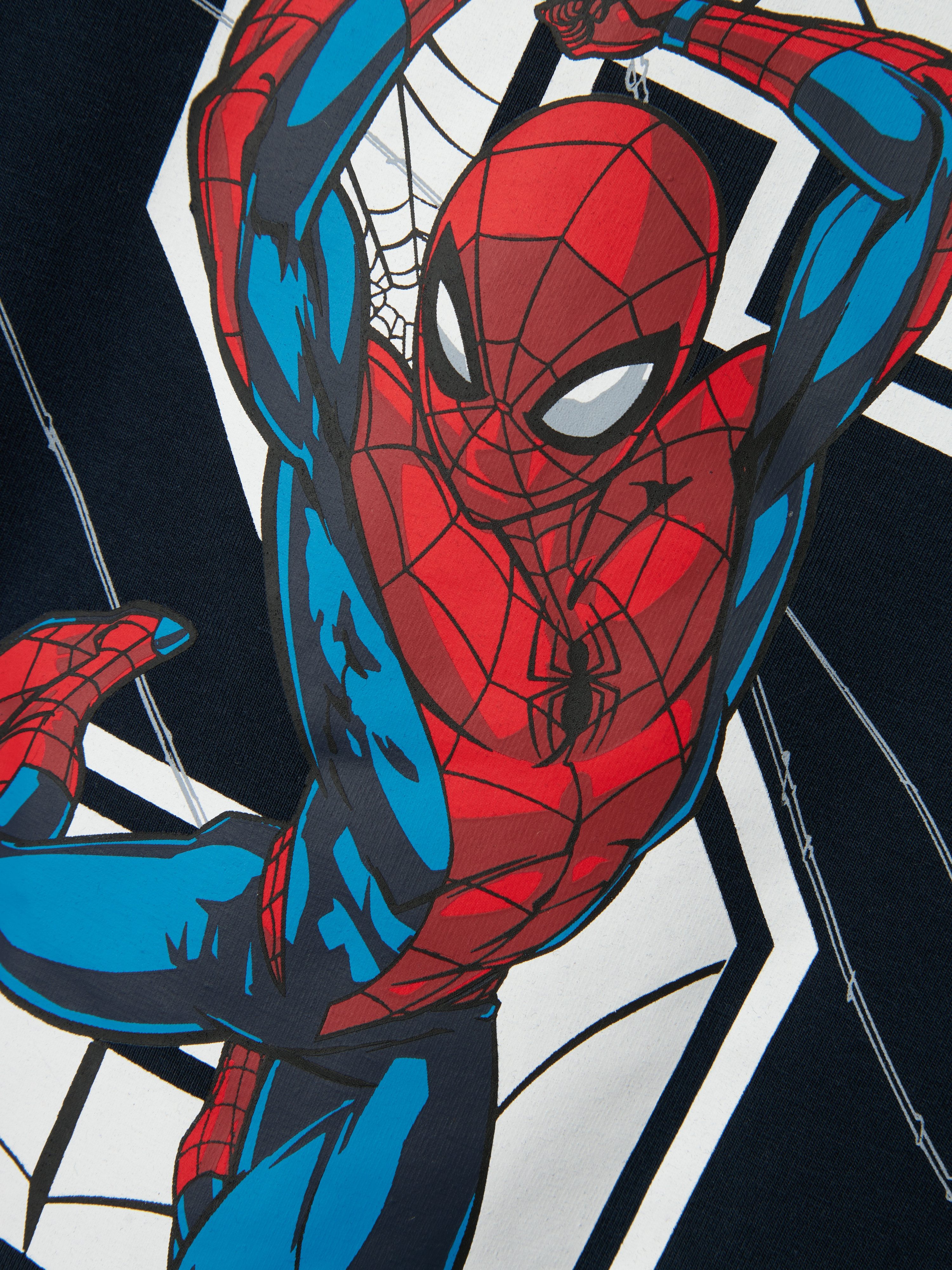 Name It Langarmshirt NMMNITIN SPIDER NREG LS TOP NOOS MAR mit großem Spiderman-Frontmotiv