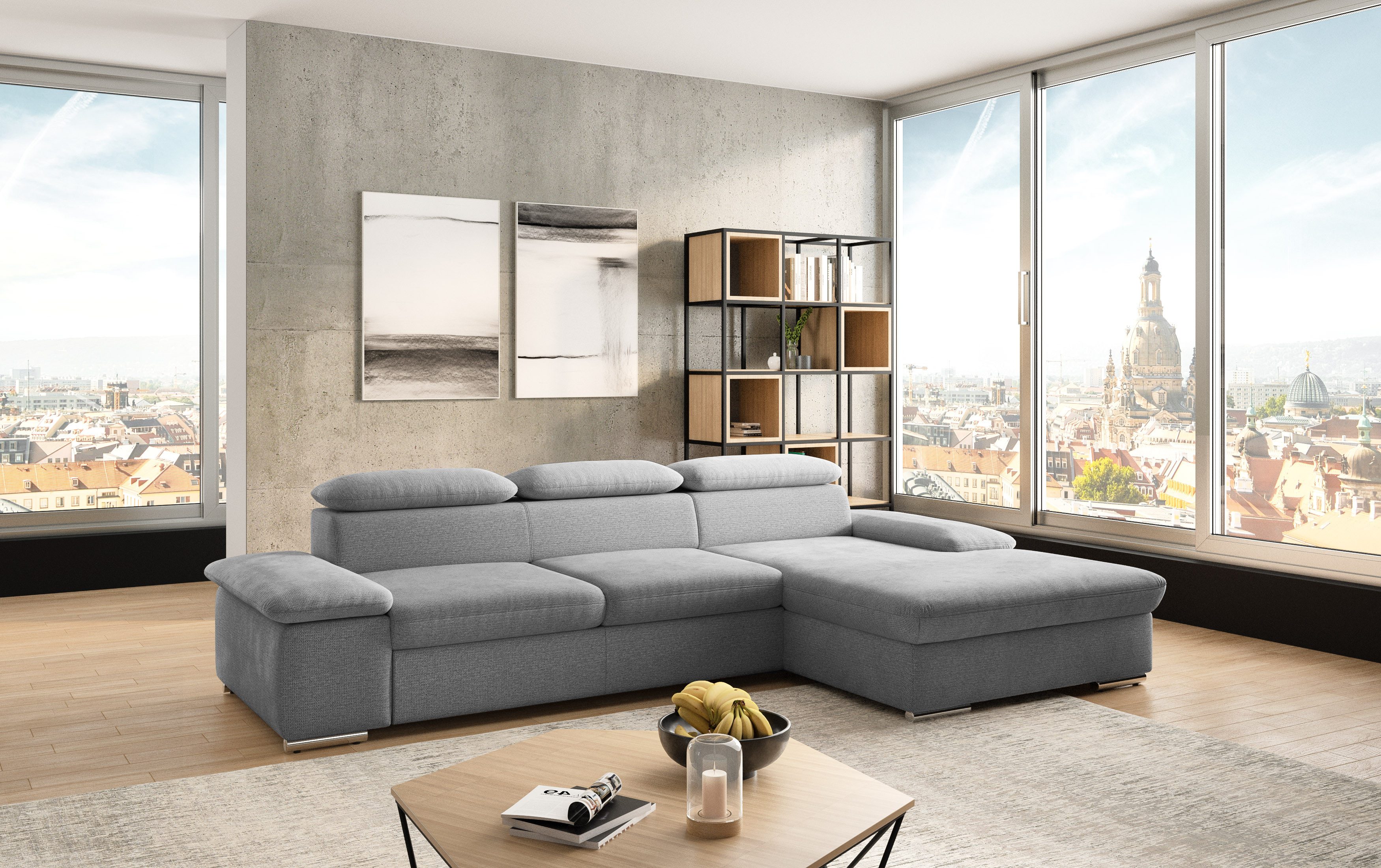 sit&more Ecksofa Valantine L-Form, inkl. Kopf- günstig online kaufen