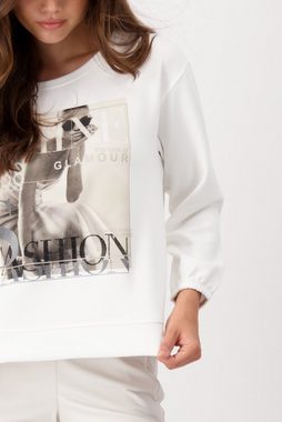 Monari Kapuzensweatshirt Sweater mit Fotoprint