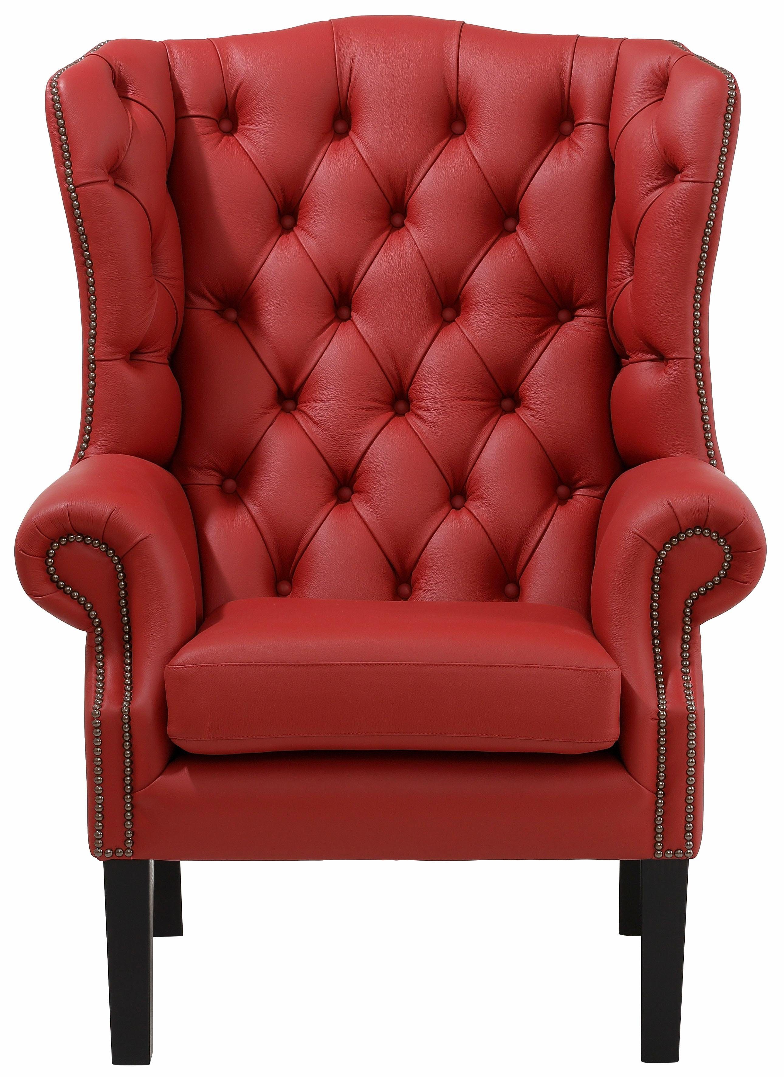 Home affaire Sessel Bedford Ohrensessel Chesterfield, mit aufwendiger Knopfheftung und geschwungenen Armlehnen