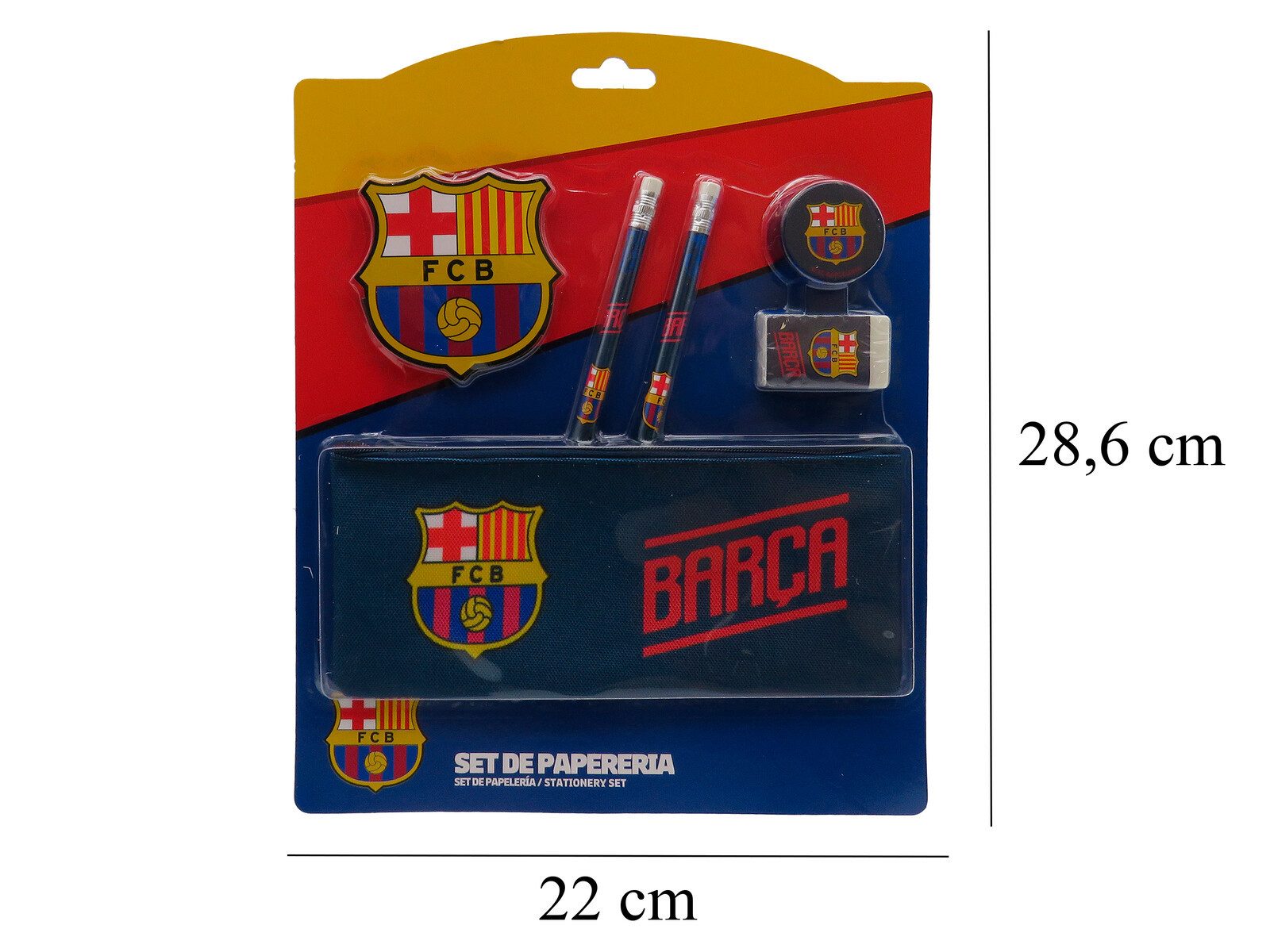 FC Barcelona Federmäppchen - Schreibset mit Bleistiften, (1-tlg) – Bild 5 von 5