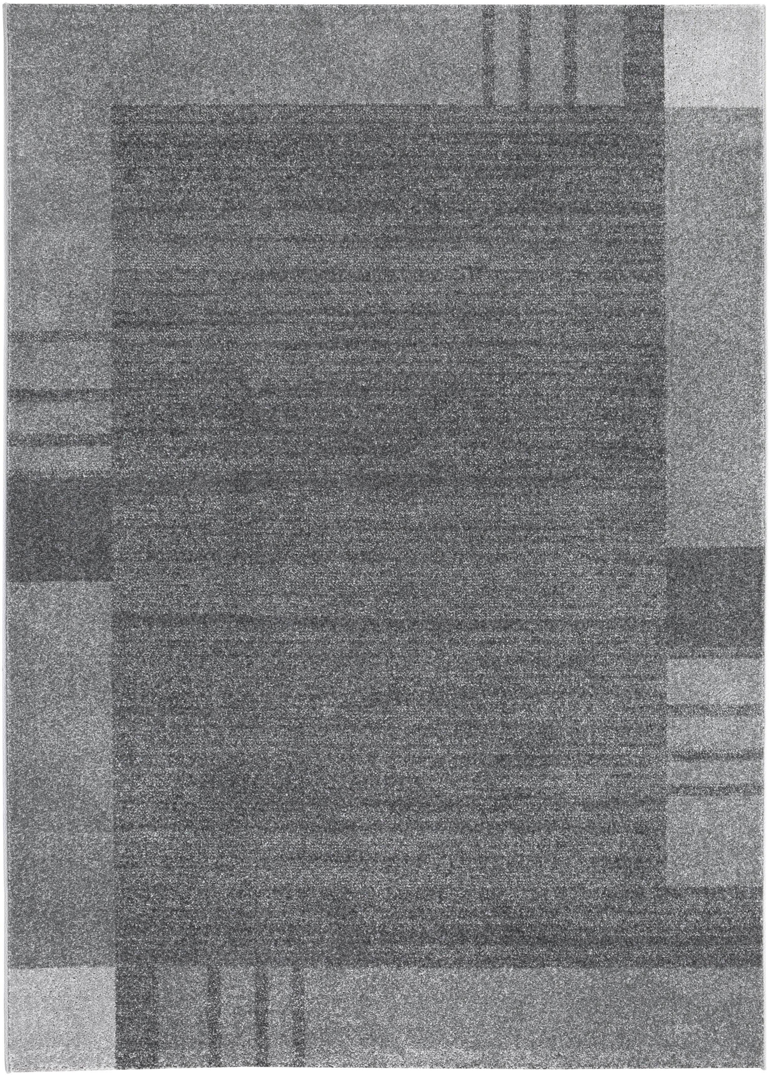 Teppich Sant Jordi, Andiamo, rechteckig, Höhe: 7 mm, Kurzflor, modernes Design, mit Bordüre grau