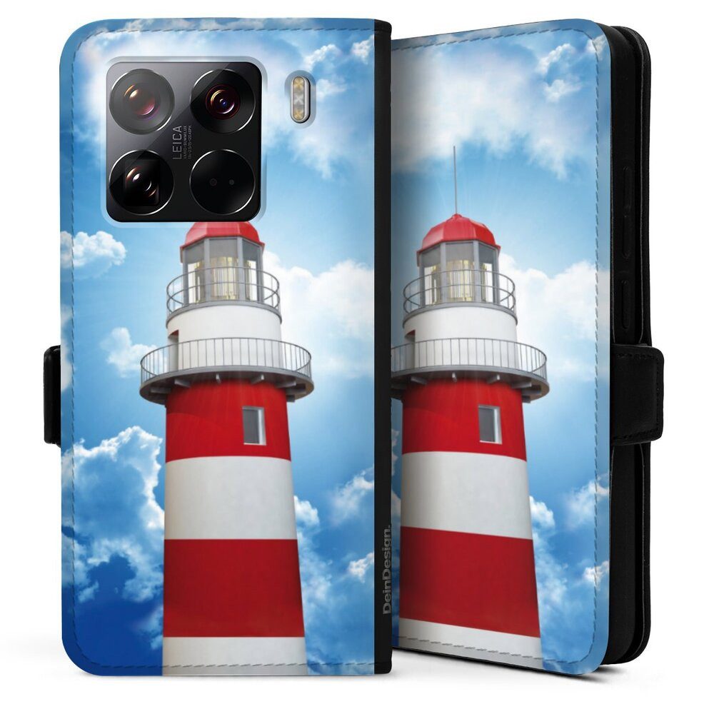 DeinDesign Handyhülle Leuchtturm Wolke Himmel Leuchtturm, Xiaomi 15 5G Hülle Handy Flip Case Wallet Cover Handytasche Leder