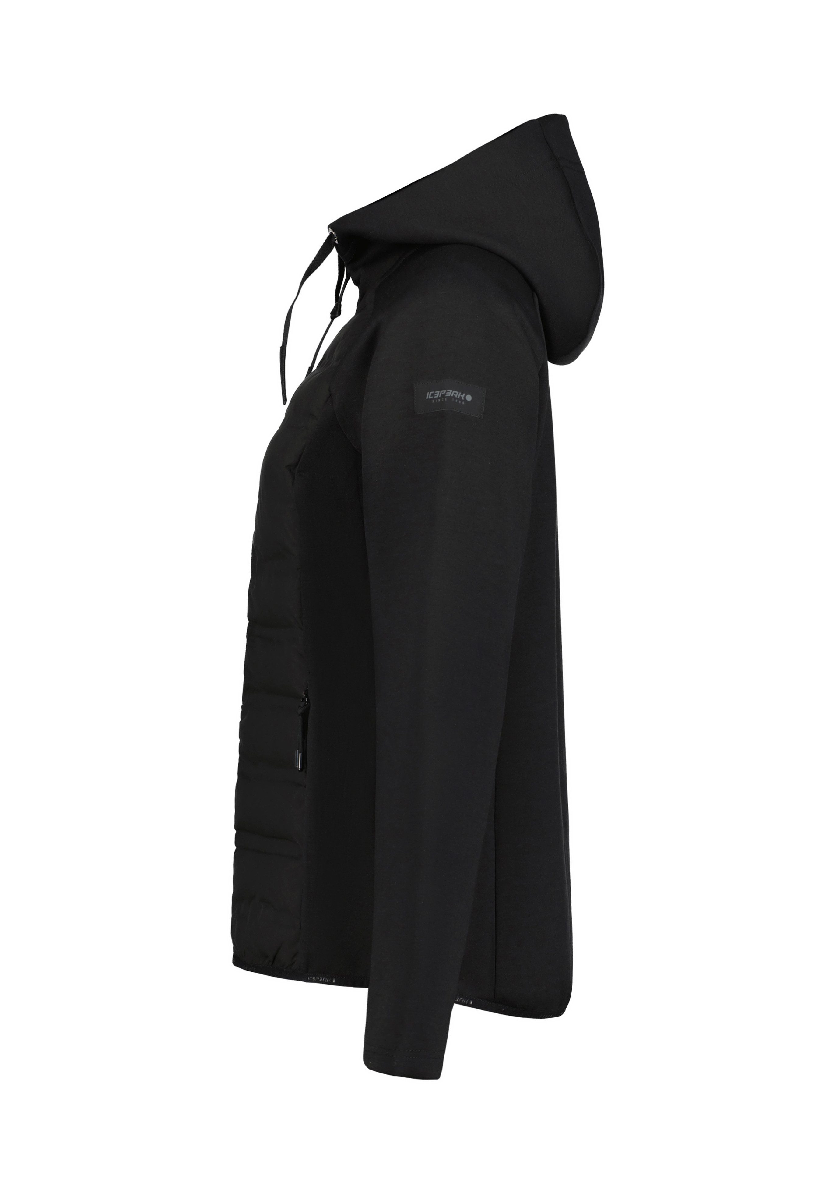 Icepeak Hybridjacke ICEPEAK ASHBURN mit fester Kapuze und Kordelzügen, aus 4-Wege-Stretch-Material