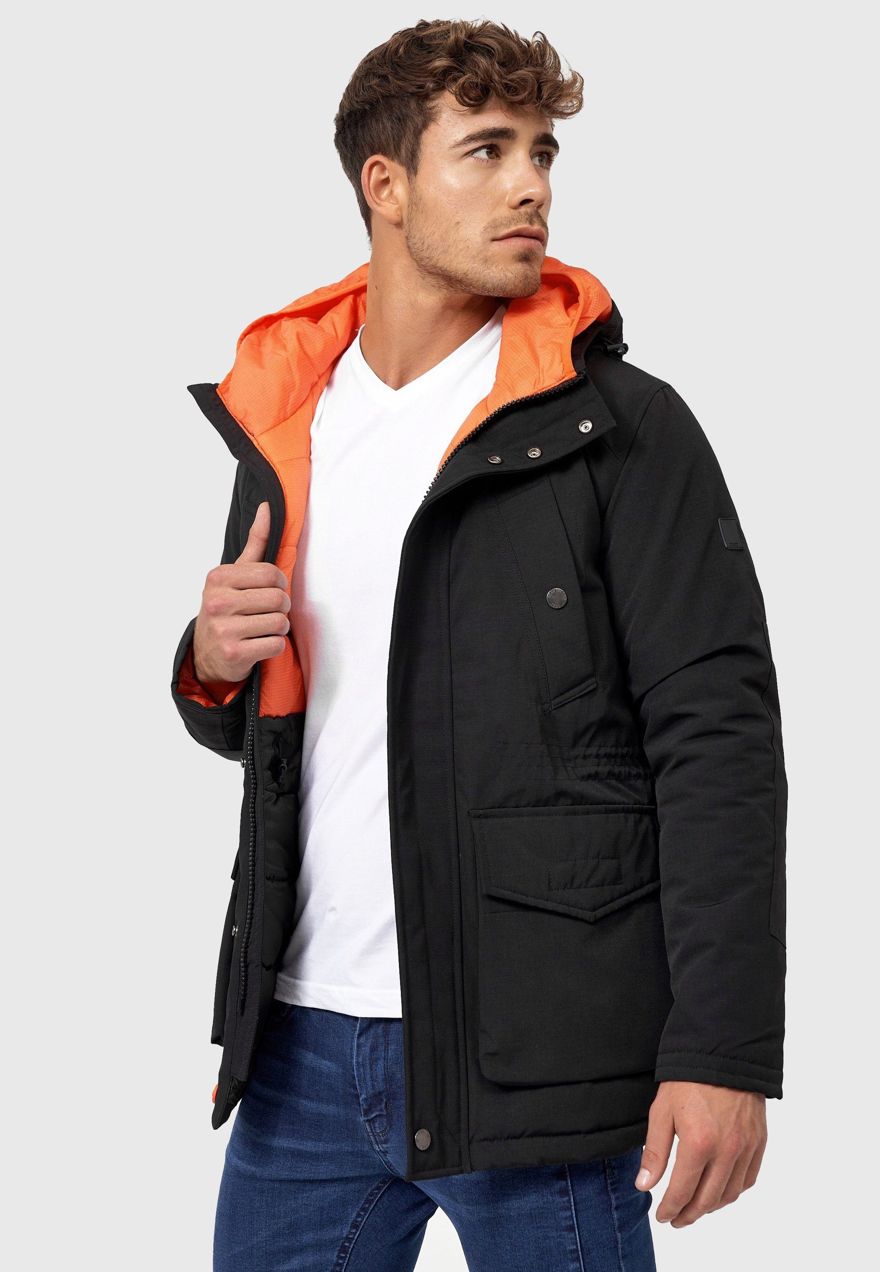 Indicode Winterjacke Waters Black