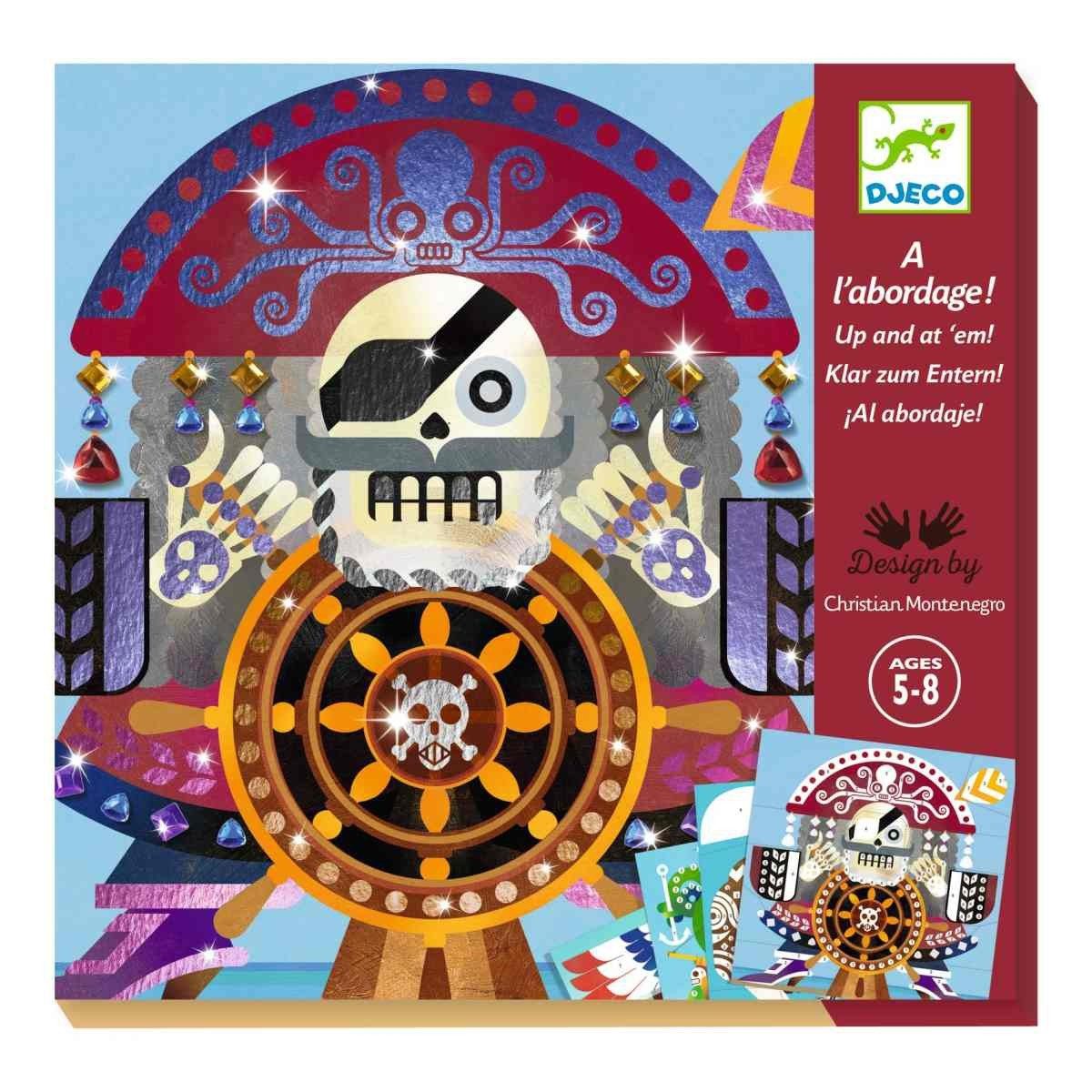 DJECO Kreativset Metallfolie: Klar zum Entern! Kreativset für Kinder