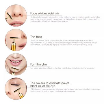 Daskoo Gesichtspflege-Set Beauty Bar Gesicht Lauffläche Vibration Hautpflege Massagegerät Geräte