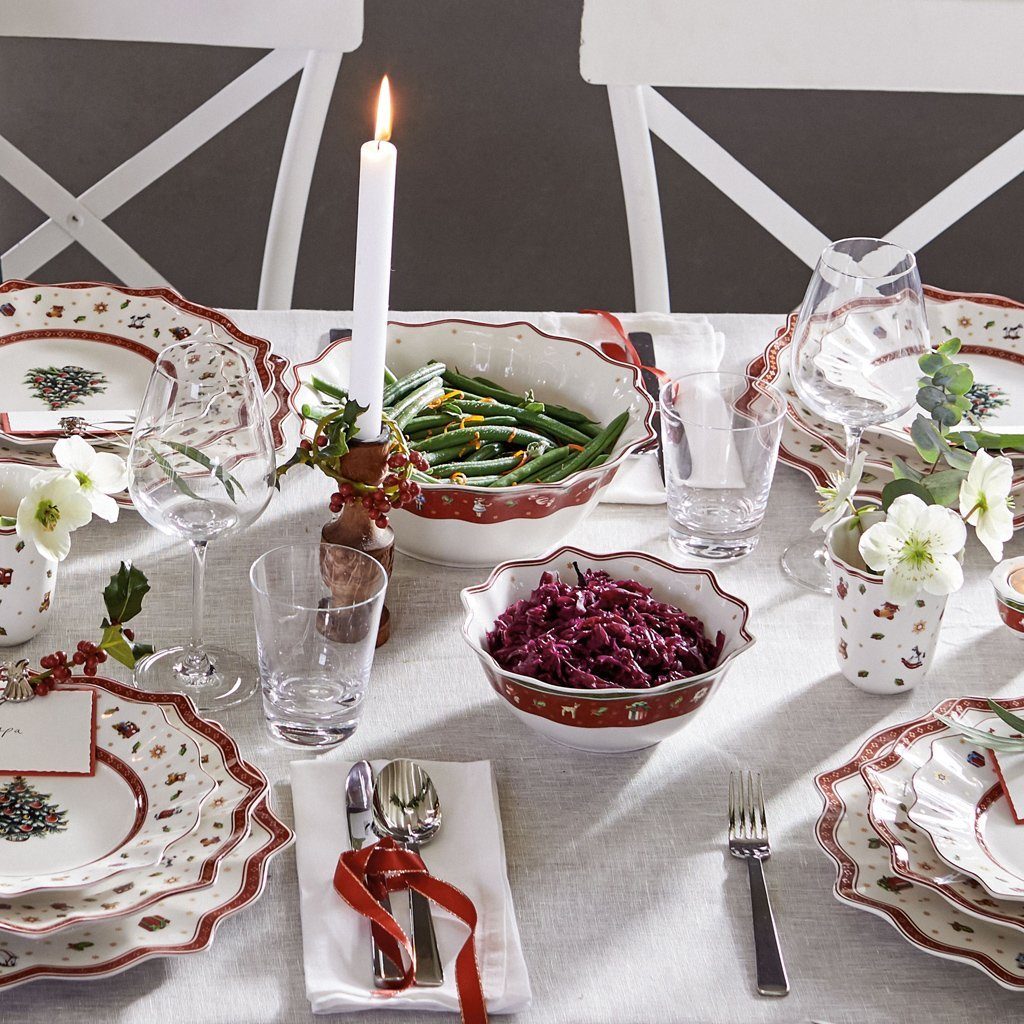 Villeroy & Boch Salatschüssel Toy's Delight mittelgroße Schüssel, Porzellan, (1-tlg), Premium Porcelain, 1 Stck, Handw., mikrow.sicher