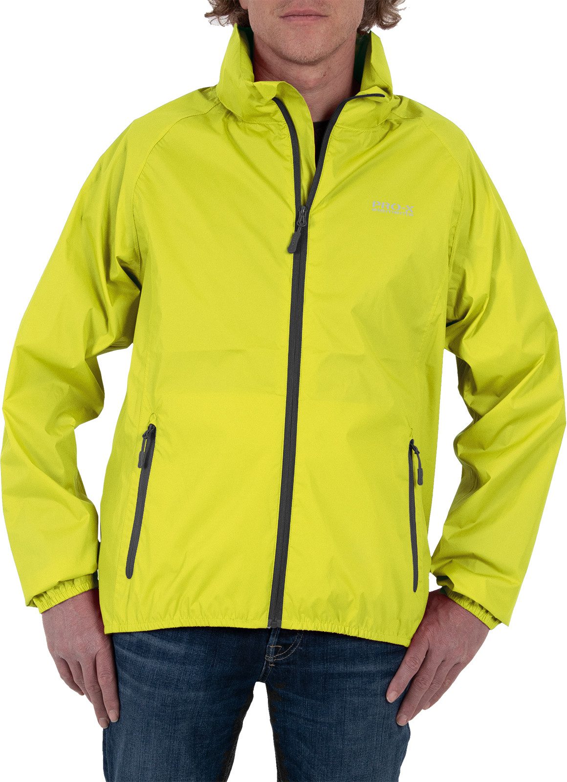 PRO-X ELEMENTS Regenjacke PACKable Verlängerter Rücken