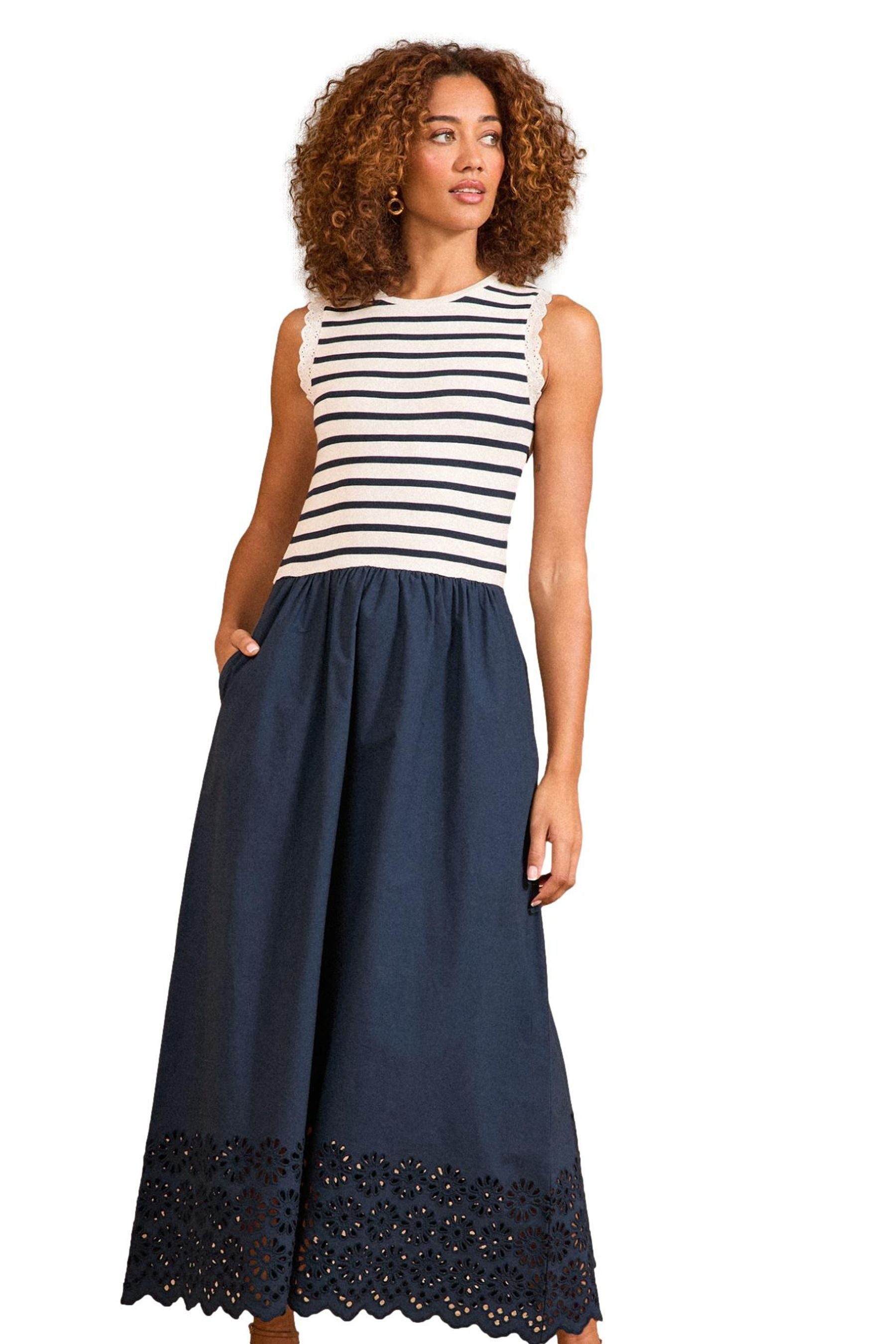 Midikleid Love & Roses Jersey-Midikleid mit Rockteil