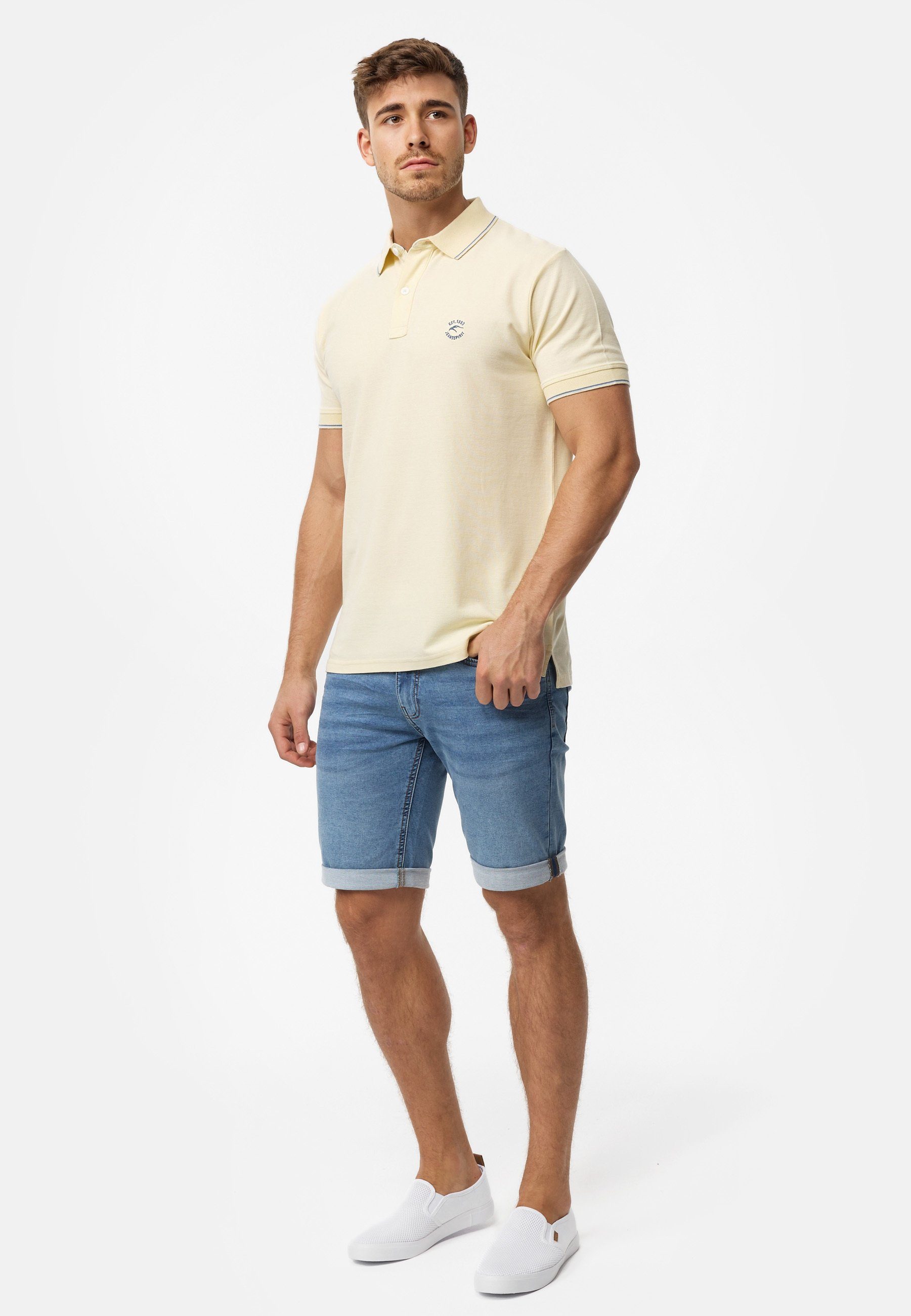 Indicode Poloshirt Herren Wallo Polo Shirt Herrenshirt 100% Baumwolle