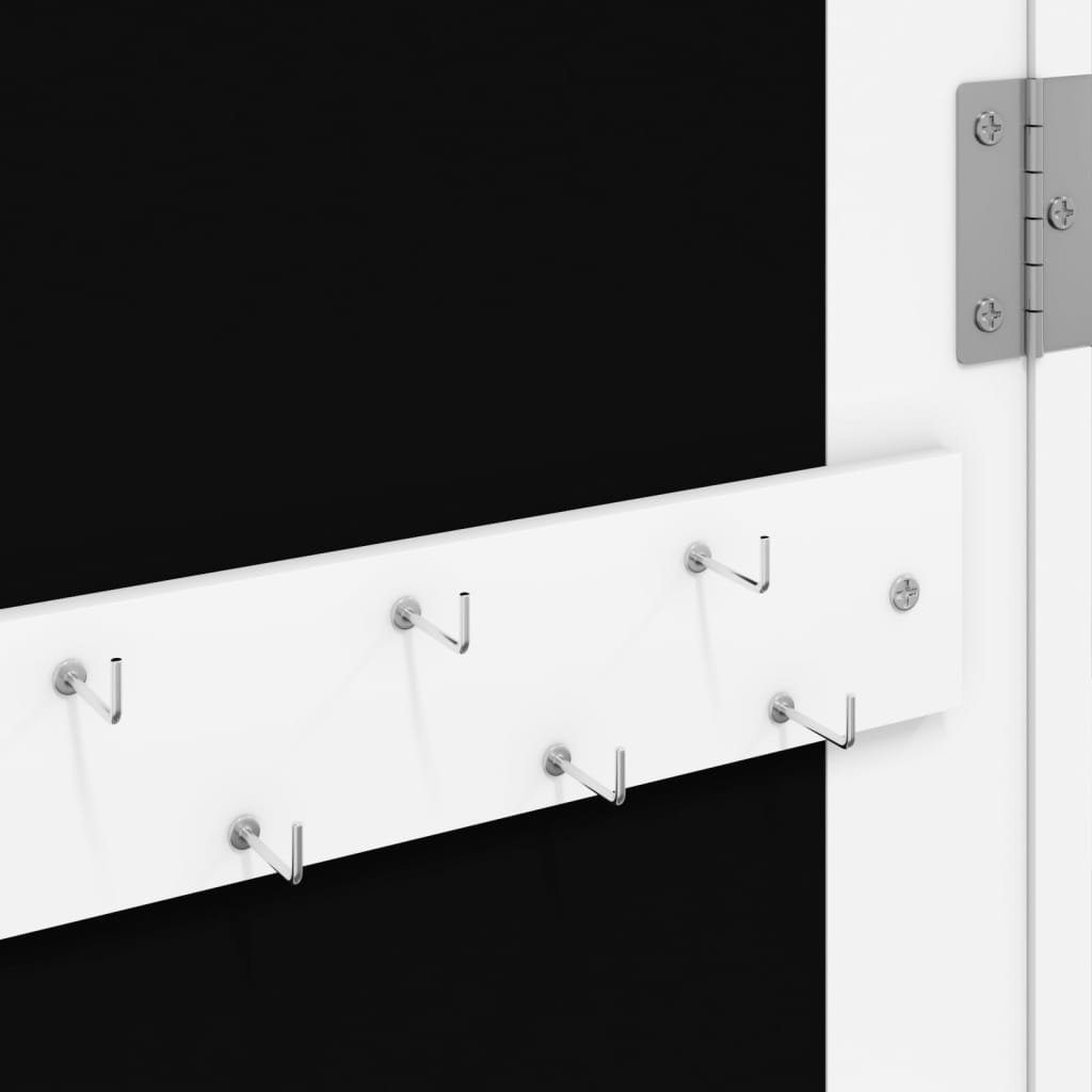 Spiegel mit LED-Beleuchtung (1-St) Weiß vidaXL Wandmontage | Weiß Weiß Spiegel-Schmuckschrank