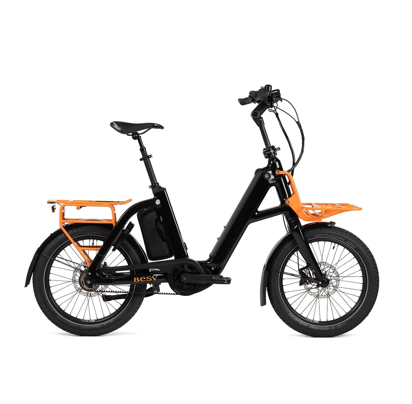 BESV E-Bike Touren Bike CPT 1.0 night black gloss 20" 600 Wh Wave, Shimano SHIMANO Nexus Schaltwerk