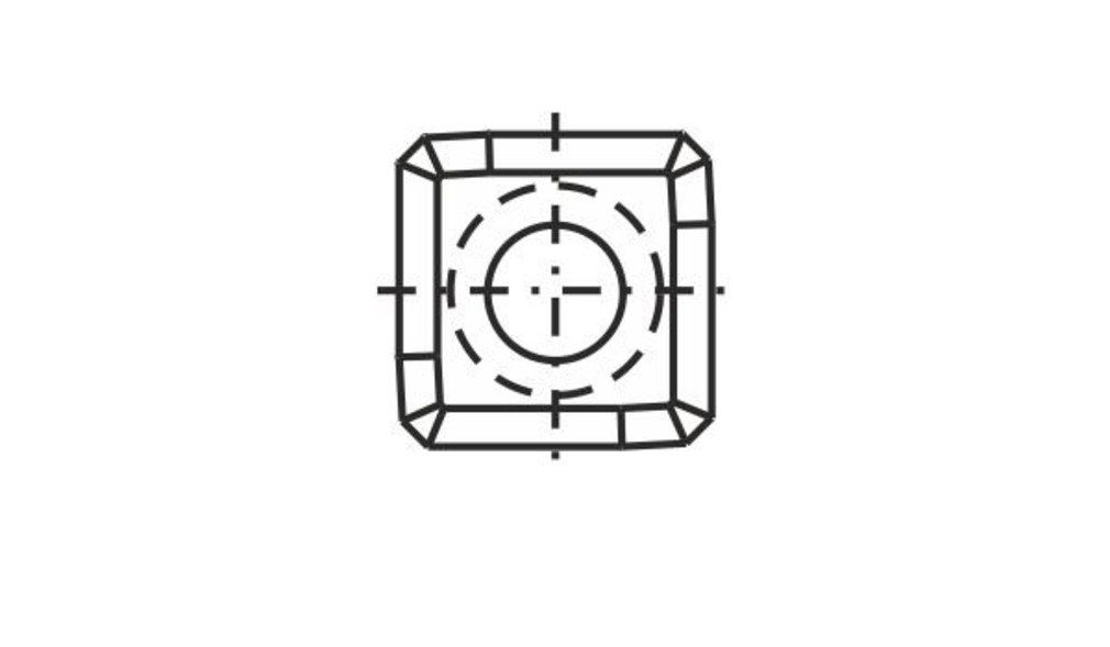 Tigra Wendeplattenfräser Wendeplatte 62 für Ledinek 14,3x14,3x2,5mm 35° 10 St.