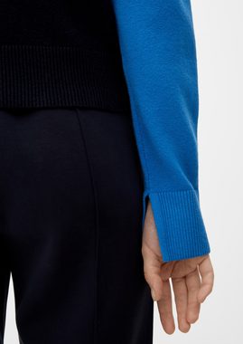 s.Oliver Strickpullover Strickpullover mit Colour Blocking