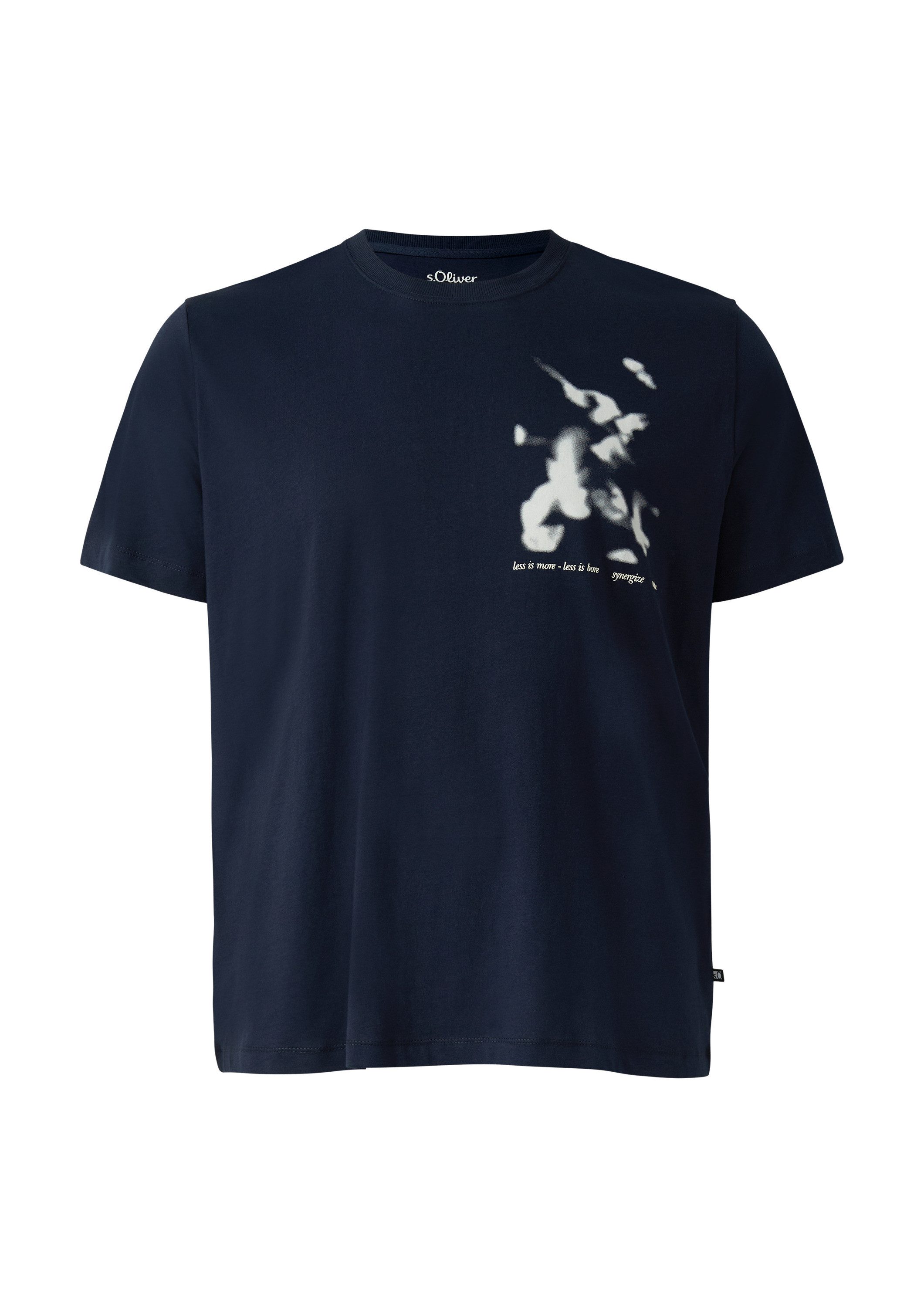 s.Oliver Kurzarmshirt T-Shirt T-Shirt mit Artwork-Print günstig online kaufen