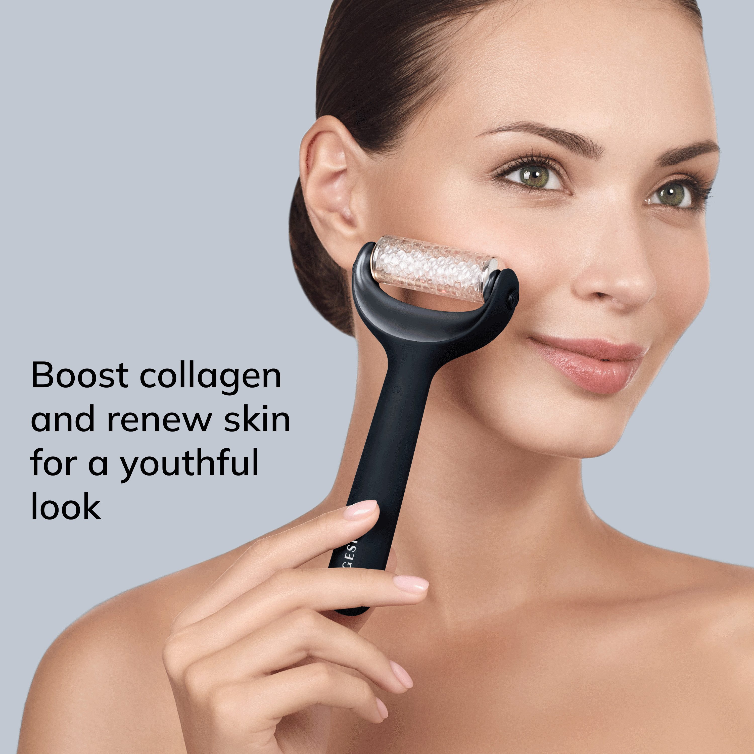 GESKE German Beauty Tech Micro-Needling SmartAppGuided™ MicroNeedle Face & Body Roller 8 in 1, Packung (Gerät & USB-Ladekabel), 4-tlg., Gerät inkl. kostenloser APP (SmartAppGuided Device), Mit der GESKE App erhältst Du deine personalisierte Hautpflegeroutine.