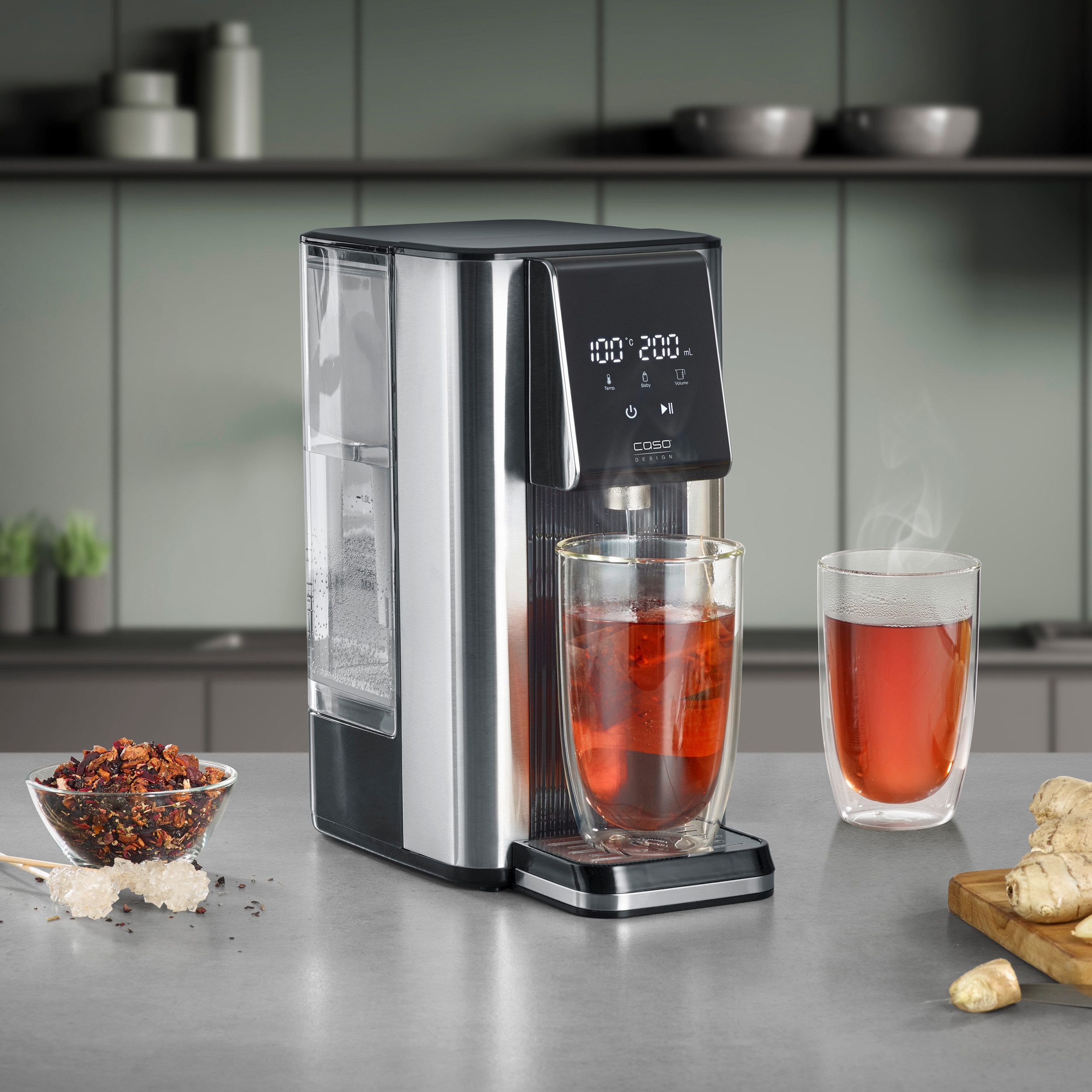 Caso Heißwasserspender HW 620, 2600 W, 13 Temperatureinstellungen, 7 Mengenausgaben