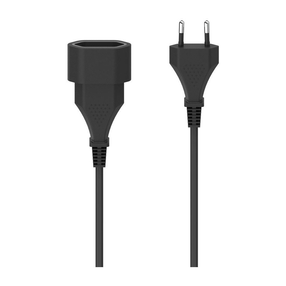 Hama Euro-Verlängerungskabel 5m Schwarz - Verlängerung Netzkabel