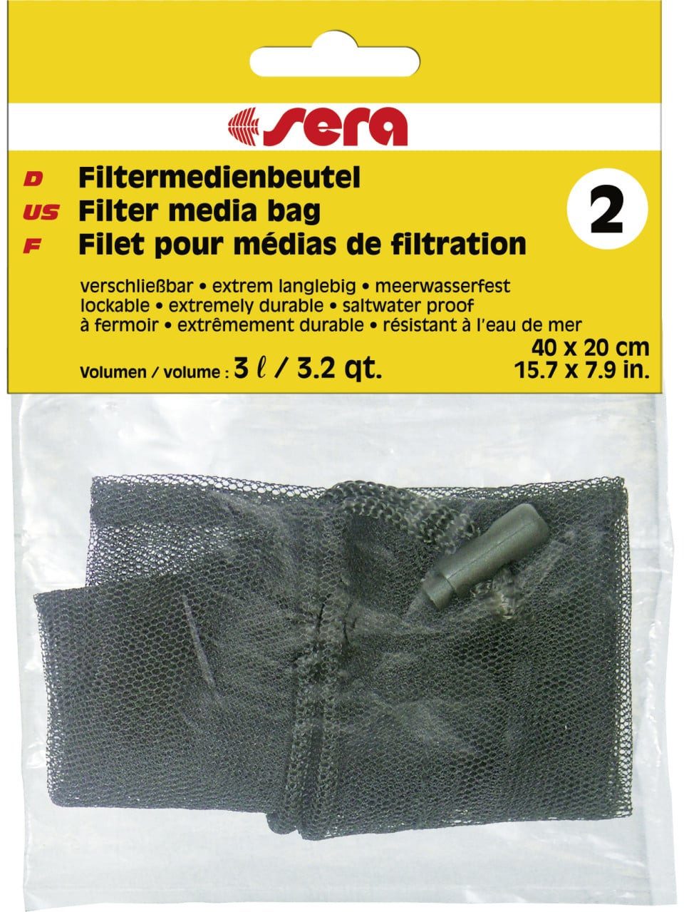 Sera Aquariumfilter Sera Aquariumzubehör Filtermedienbeutel 2 - 1