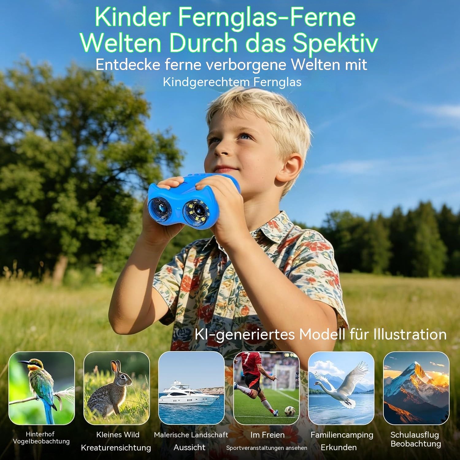 TWUFY Mikroskop für Kinder, Handmikroskop, 1000-fach Zoom Kindermikroskop Digitalmikroskop (2,0 Zoll IPS-Display, Kindergeschenk, 2-in-1-Mikroskop und Teleskop) – Bild 5 von 5