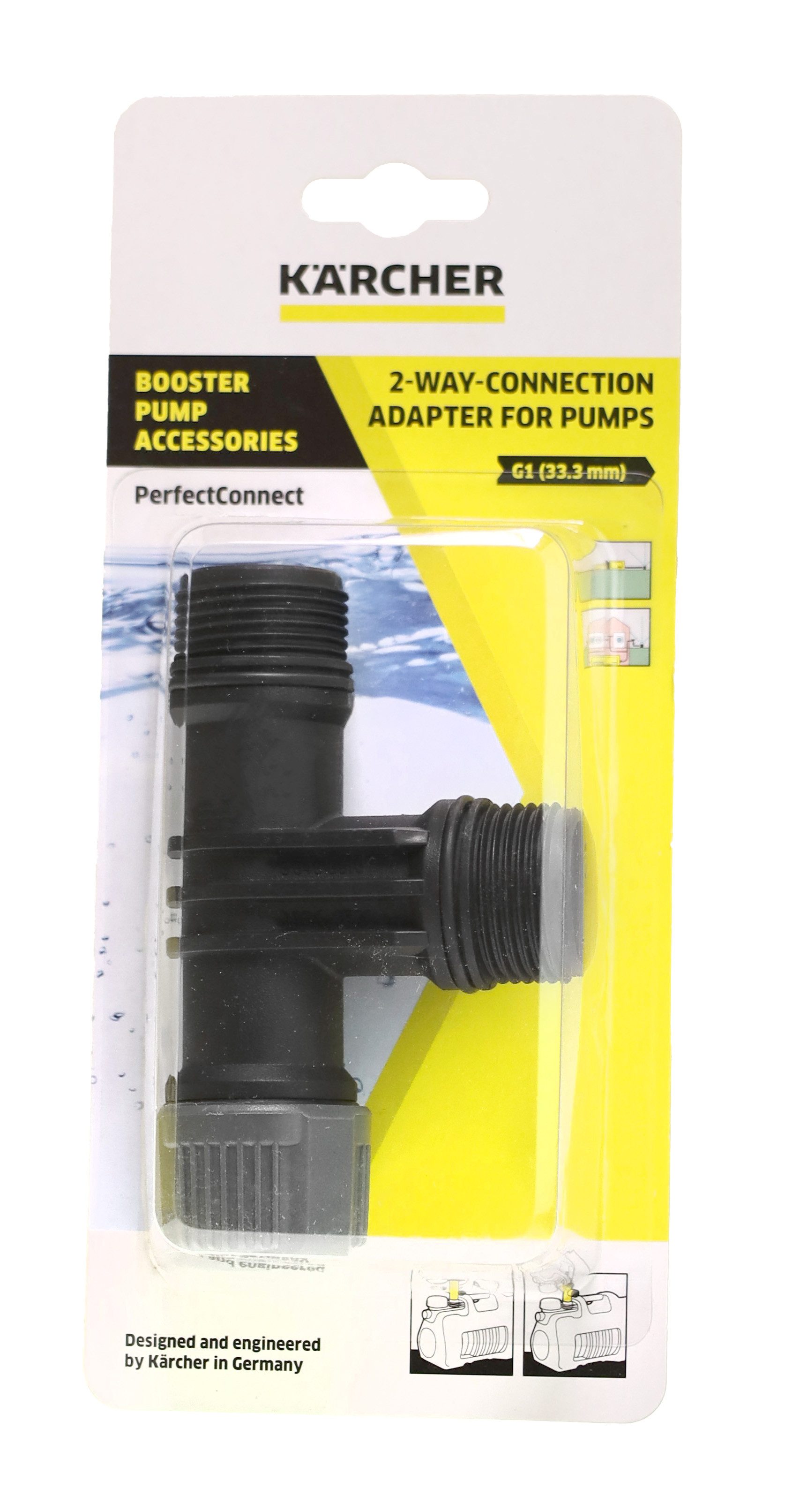 Bewässerungssystem Kärcher 6.997-474.0 2-Wegeanschluss-Adapter für Pumpen, G1