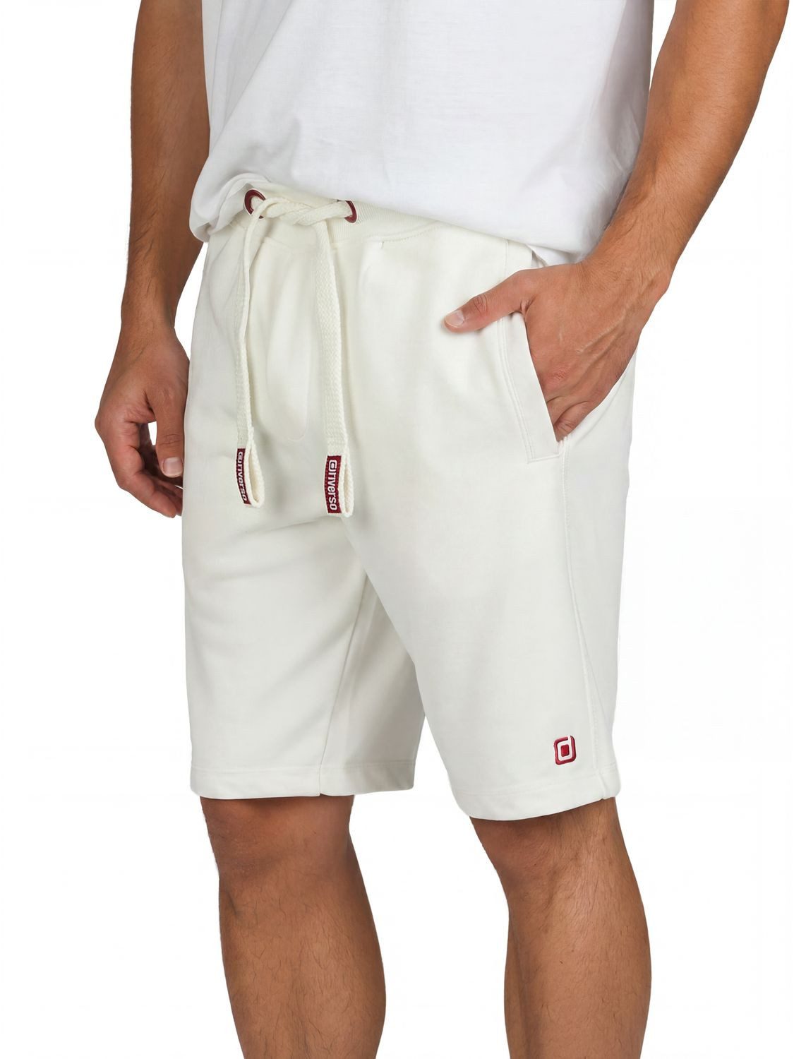 riverso Sweatshorts Herren Sportshorts RIVBrian 2er Pack Regular Fit (Vorteilspack) Bermudashort mit Kordelzug