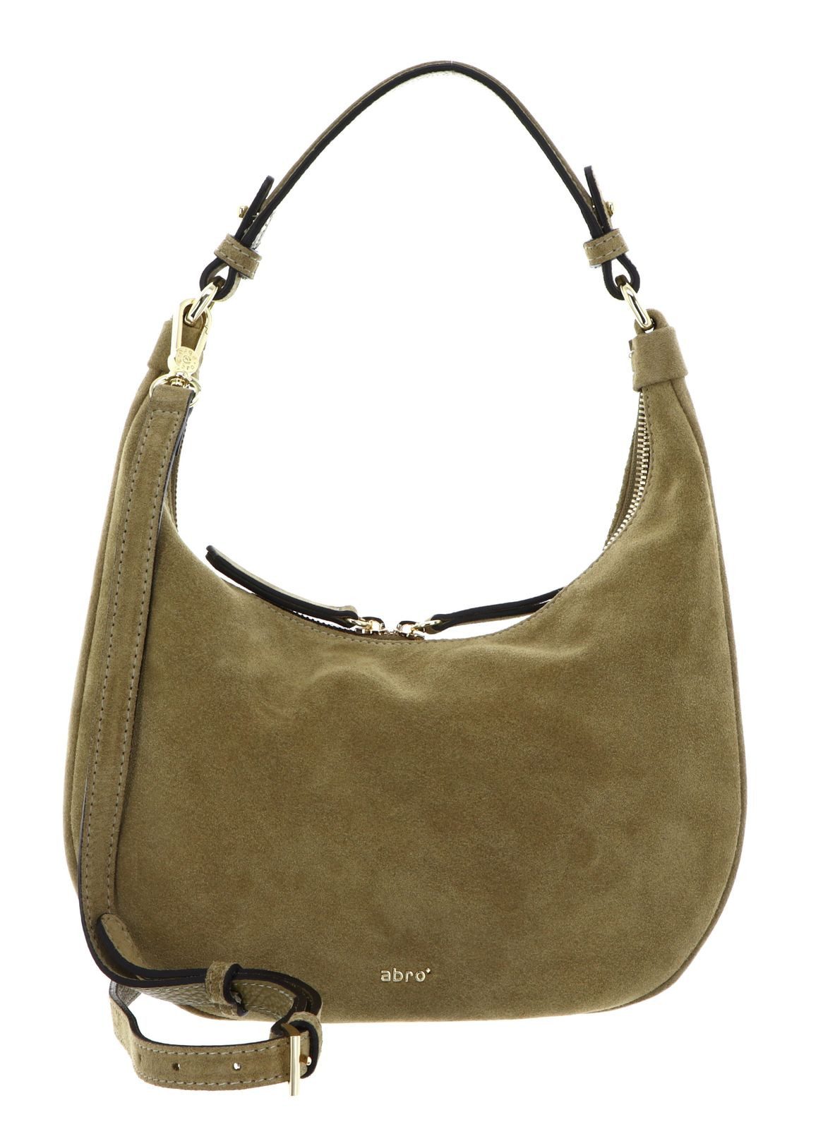 Abro Schultertasche Hobo Bag Nana Mini, aus echtem Leder