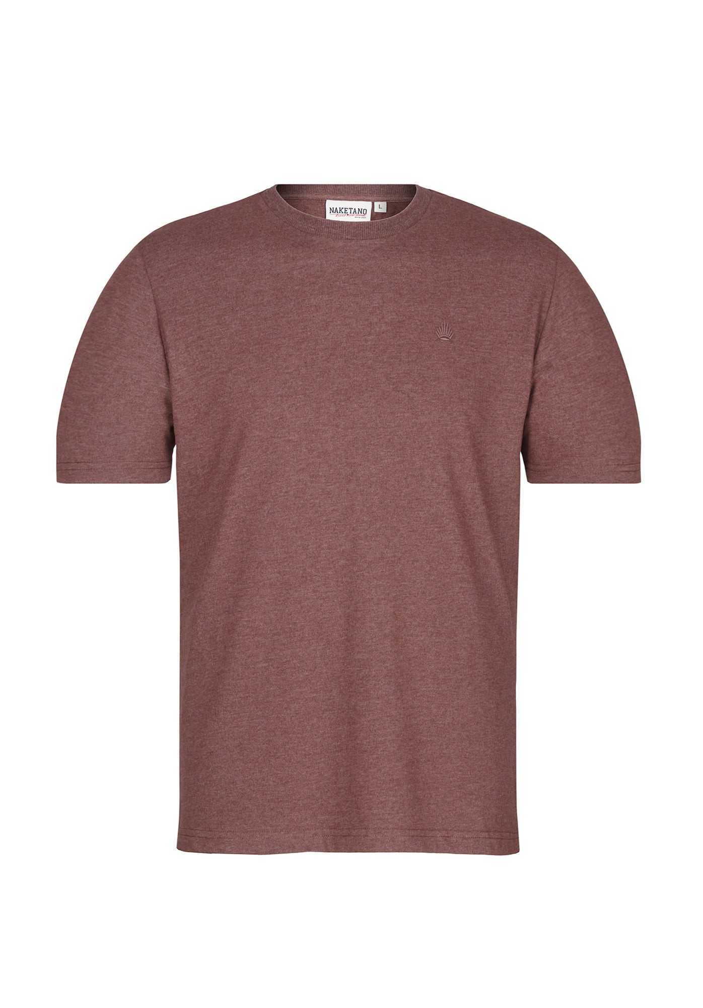 naketano T-Shirt Baumwolle Rundhals Kurzarm Streetwear Basic Sommershirt Herren (1-tlg) weich, bequem, casual, vegan, meliert, gerader Schnitt, Alltag