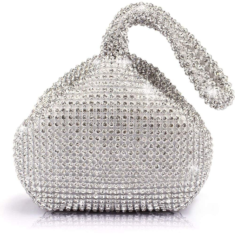 nsihing Clutch Damen Strass Clutch Abendtaschen Sparkly Glitter Triangle Geldbörse, für Party Abschlussball Hochzeit