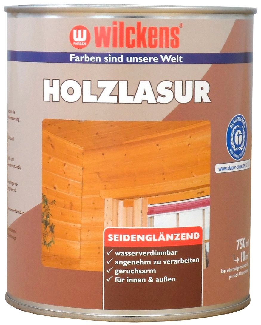 Wilckens Farben Holzschutzlasur seidenglänzend LF, umweltfreundlich transparent