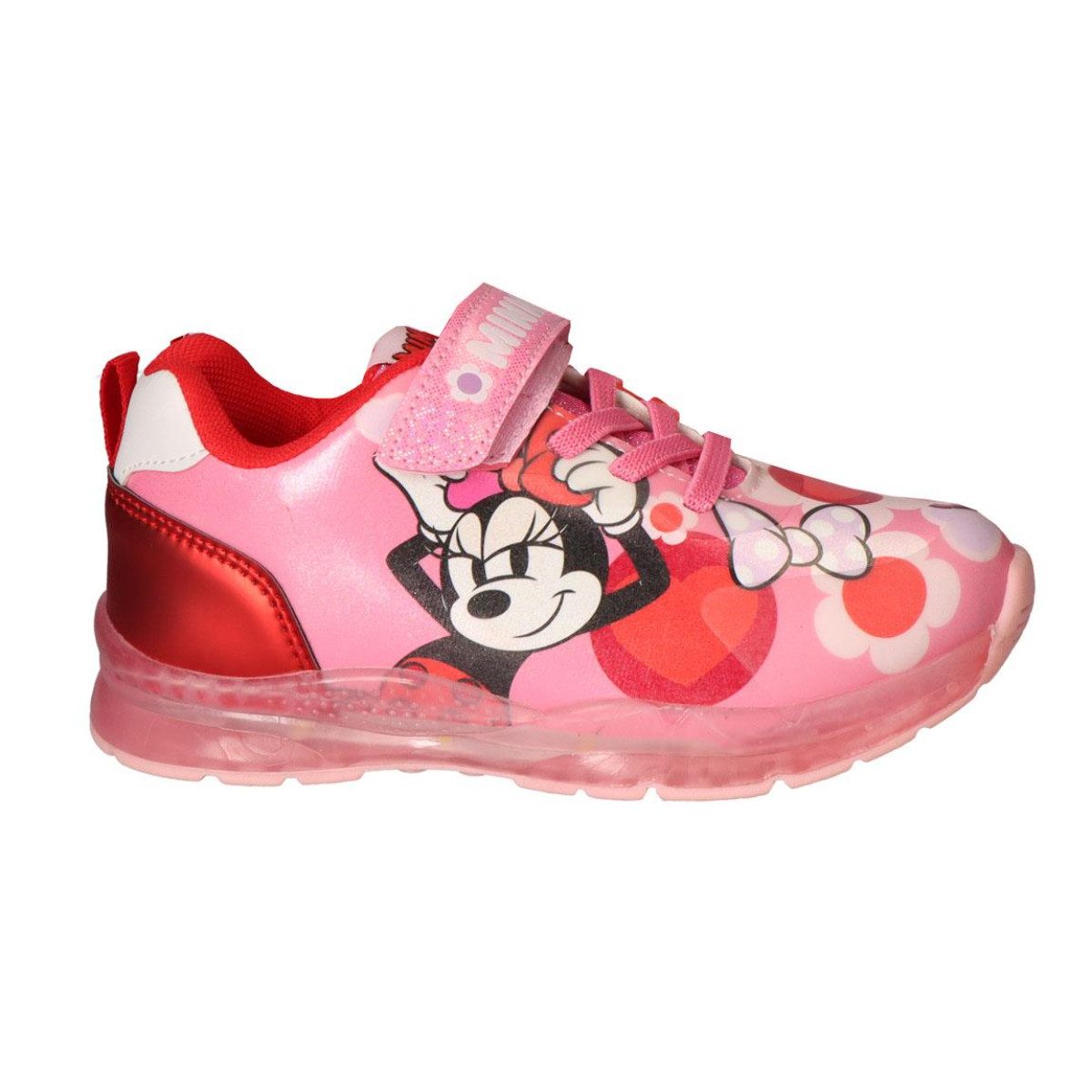Disney Minnie Mouse Freizeitschuhe Mädchen Sportschuhe mit Licht Sneaker
