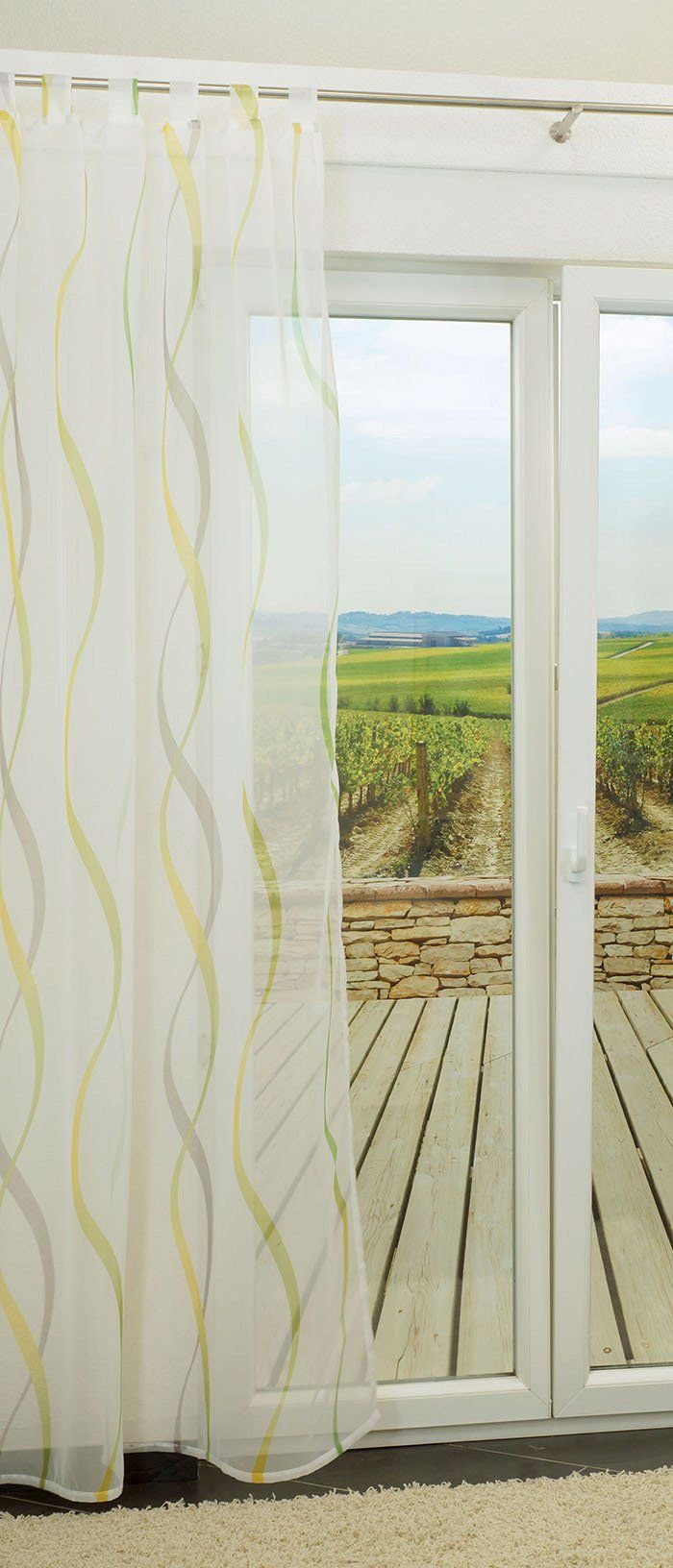 LYSEL® Vorhang Helix (1 St), transparent, HxB 245x140cm