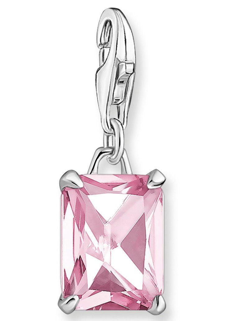 THOMAS SABO Charm-Einhänger rosa Stein, 1920-051-9, mit Zirkonia (synth)