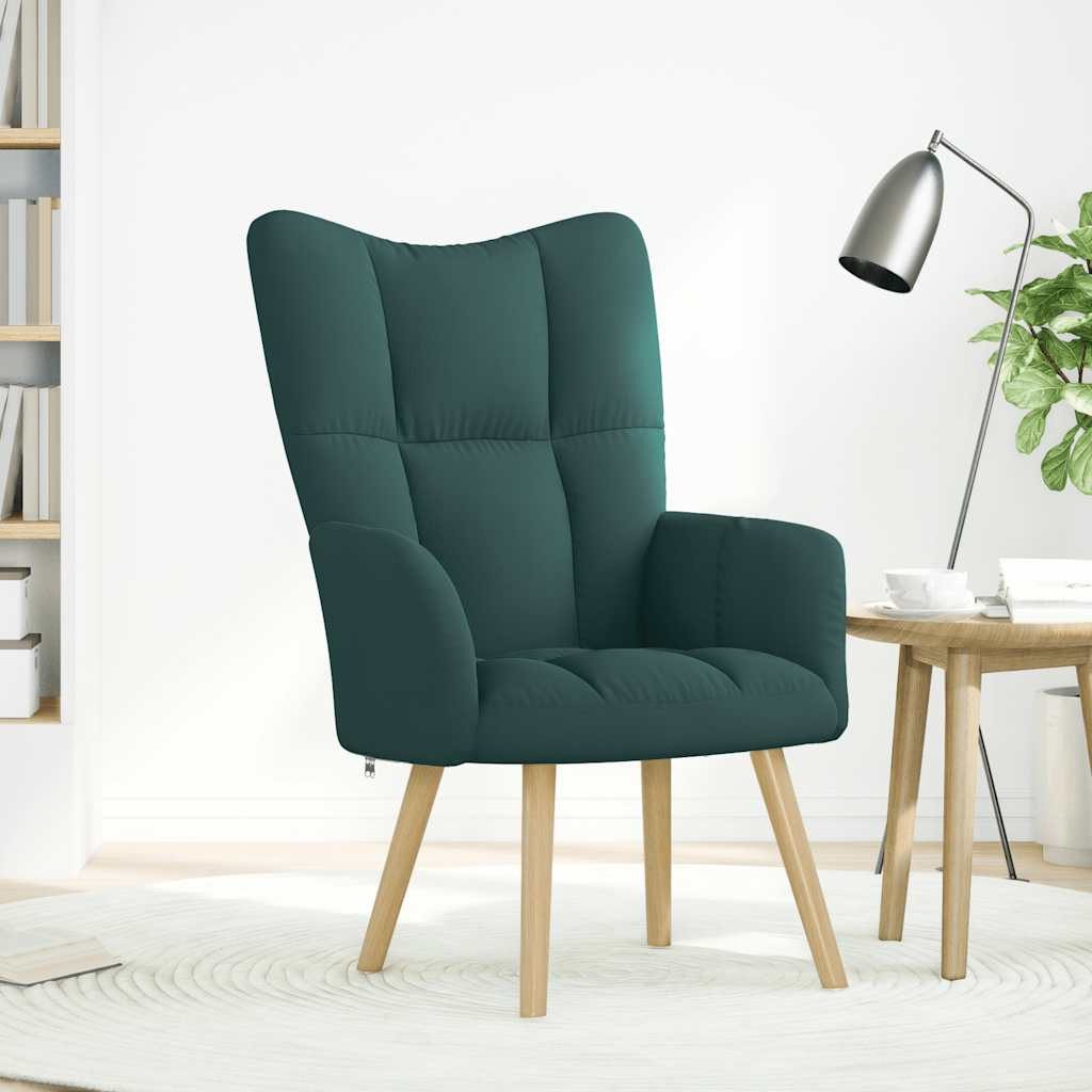 vidaXL Sessel Relaxsessel Dunkelgrün Stoff