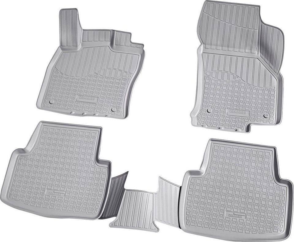 RECAMBO Passform-Fußmatten CustomComforts (4 St), für VW Golf, Sportsvan ab  2014, perfekte Passform, Pflegeleicht, strapazierfähig, reißfest und  geruchsneutral